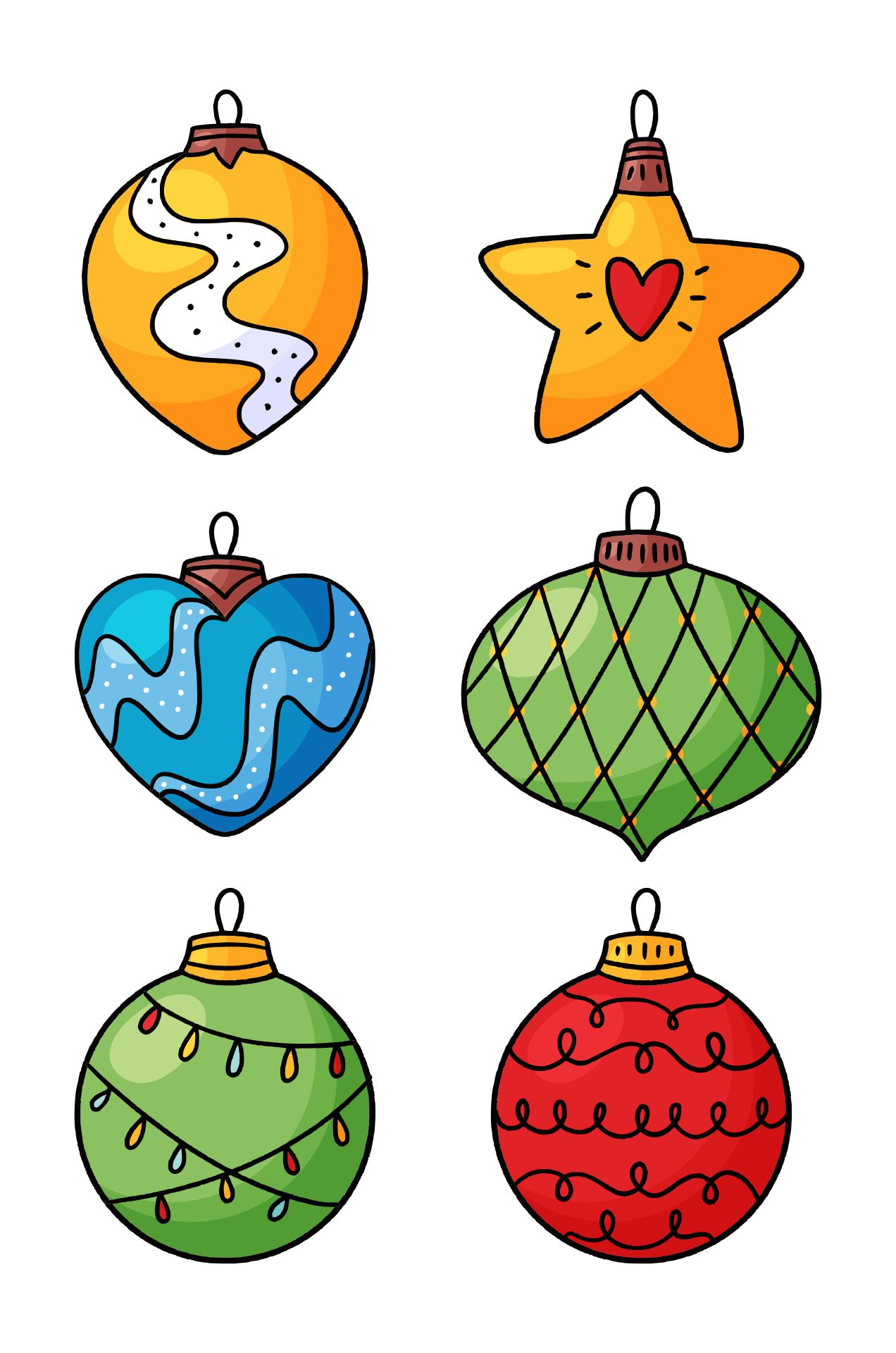 Printable Christmas Ornaments For Kids