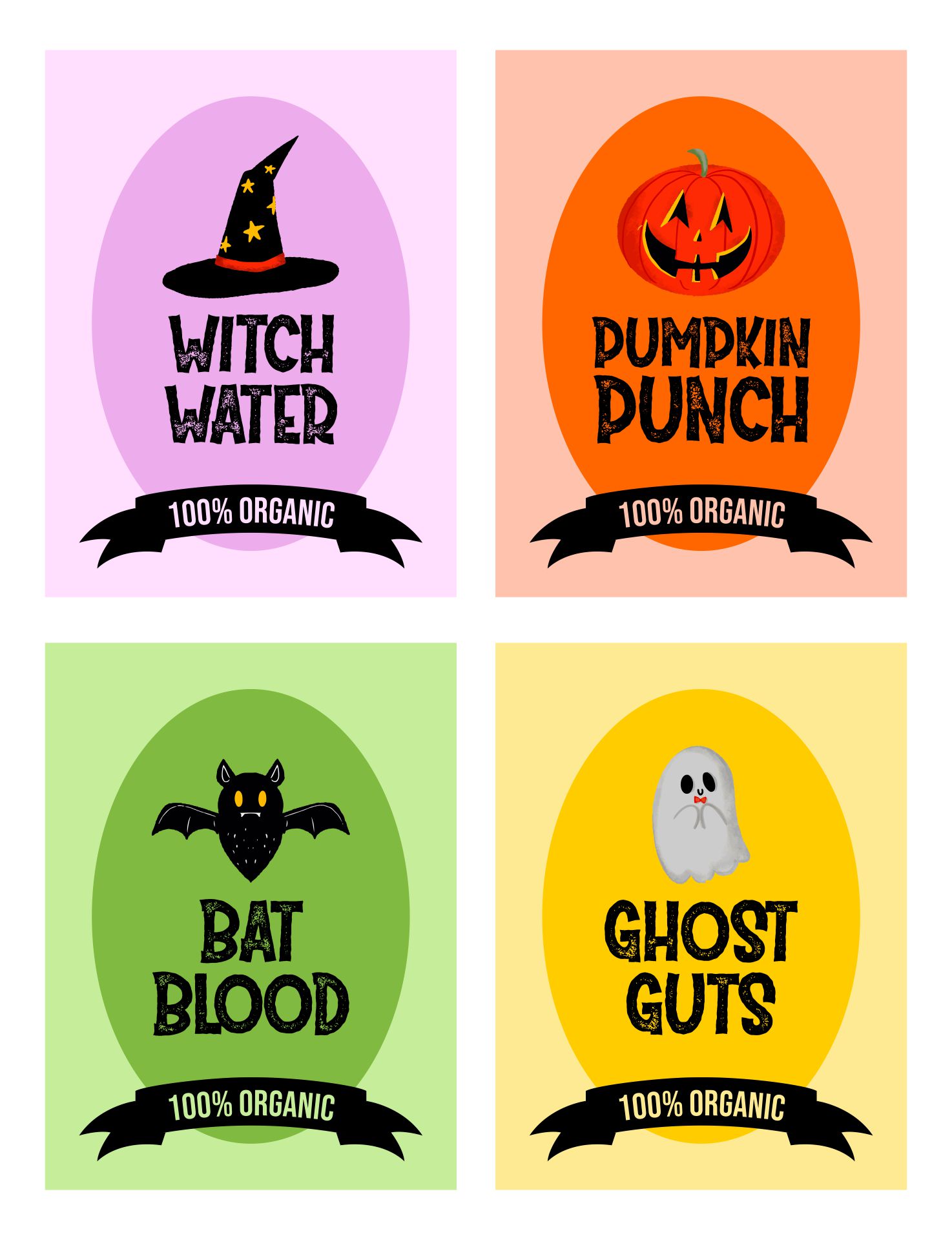 Halloween Soda Labels Printable