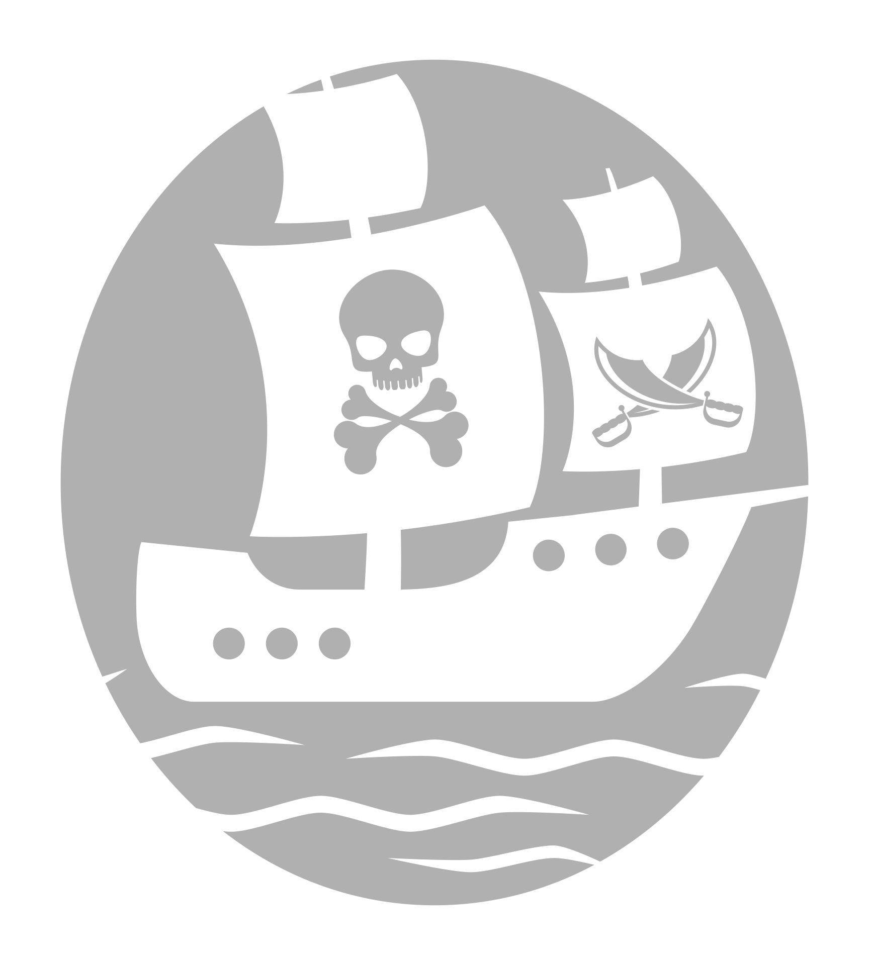 pirate ship pumpkin pattern