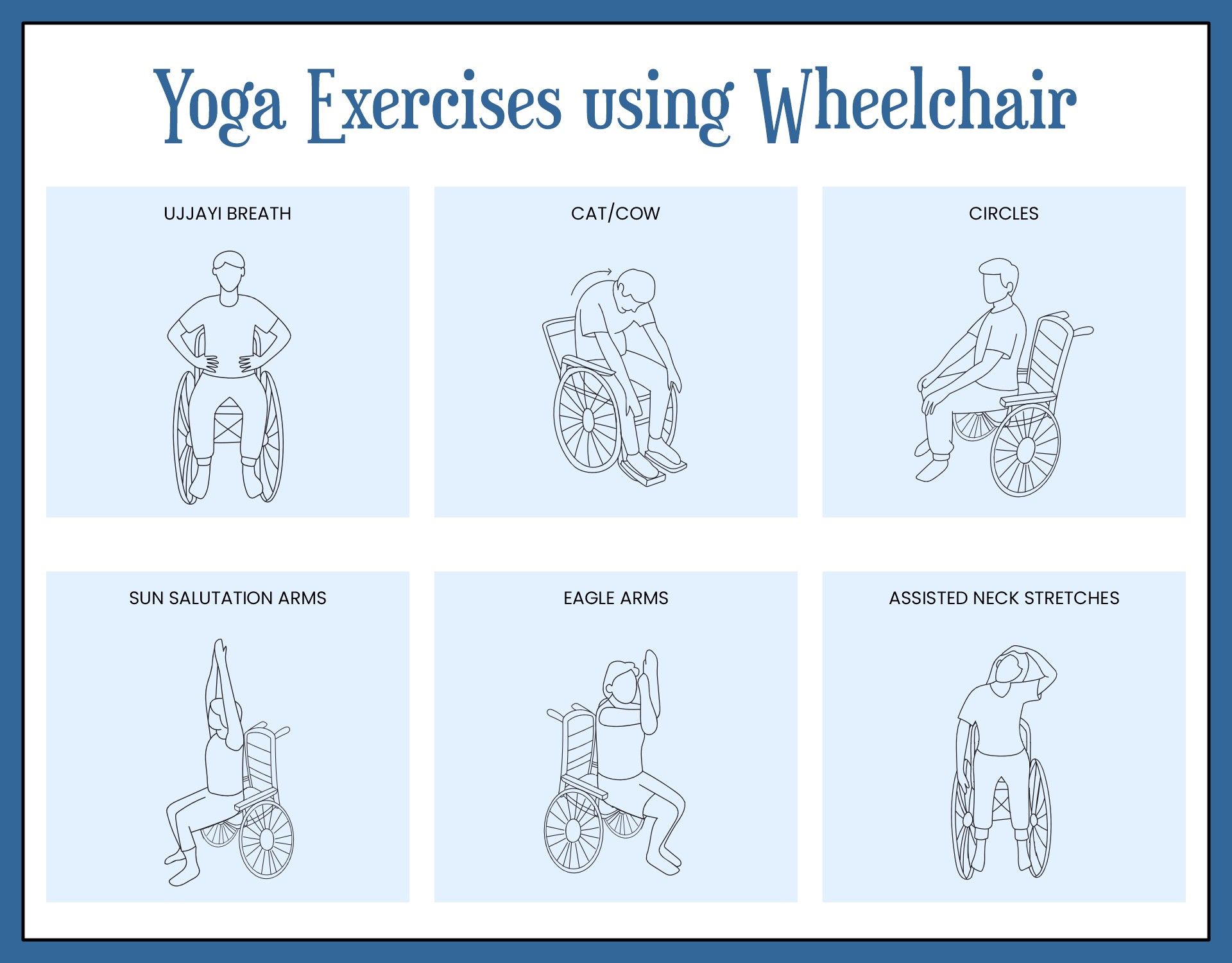 Printable Senior Chair Exercises | Chair yoga, Yoga for seniors, Chair  exercises