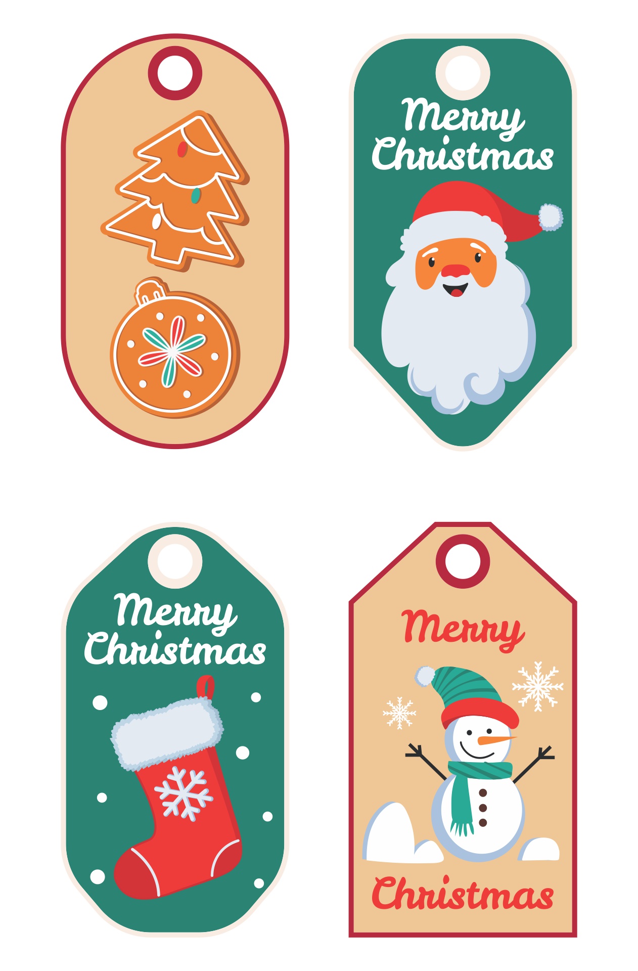 Festive Printable Christmas Gift Tags