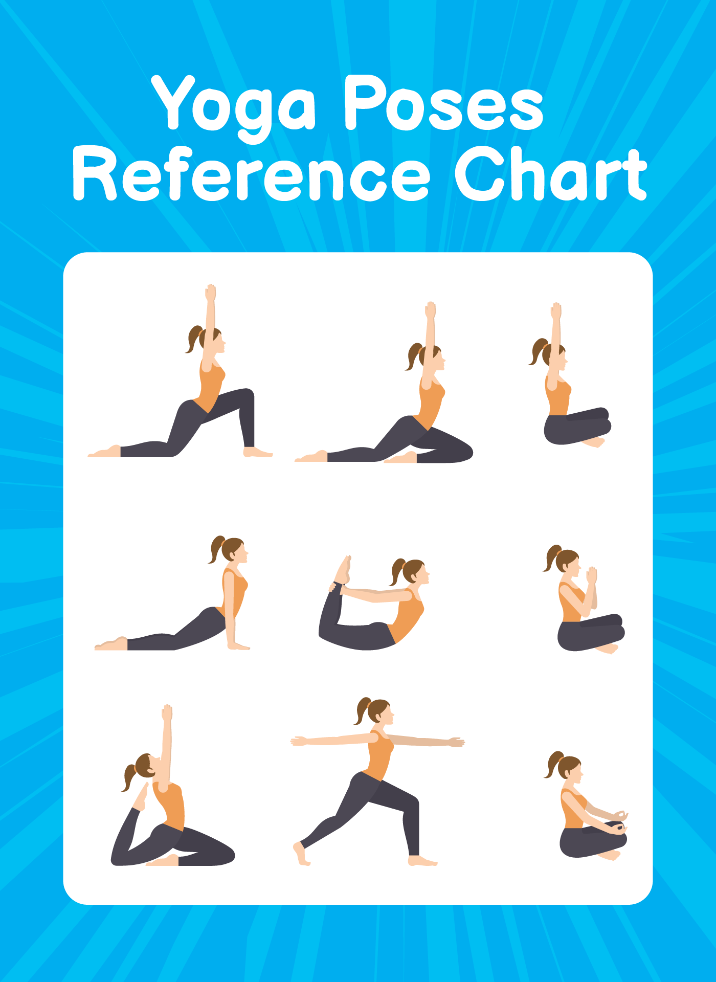 yogapaper - Printable PDF with Yoga Stick-Figures The... | Facebook