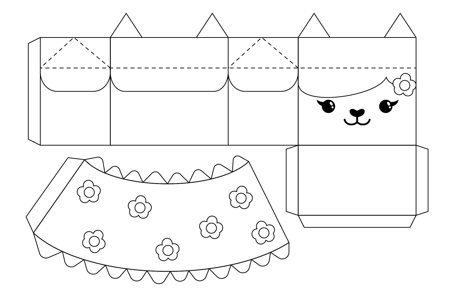 Baby Box Paper Craft Template