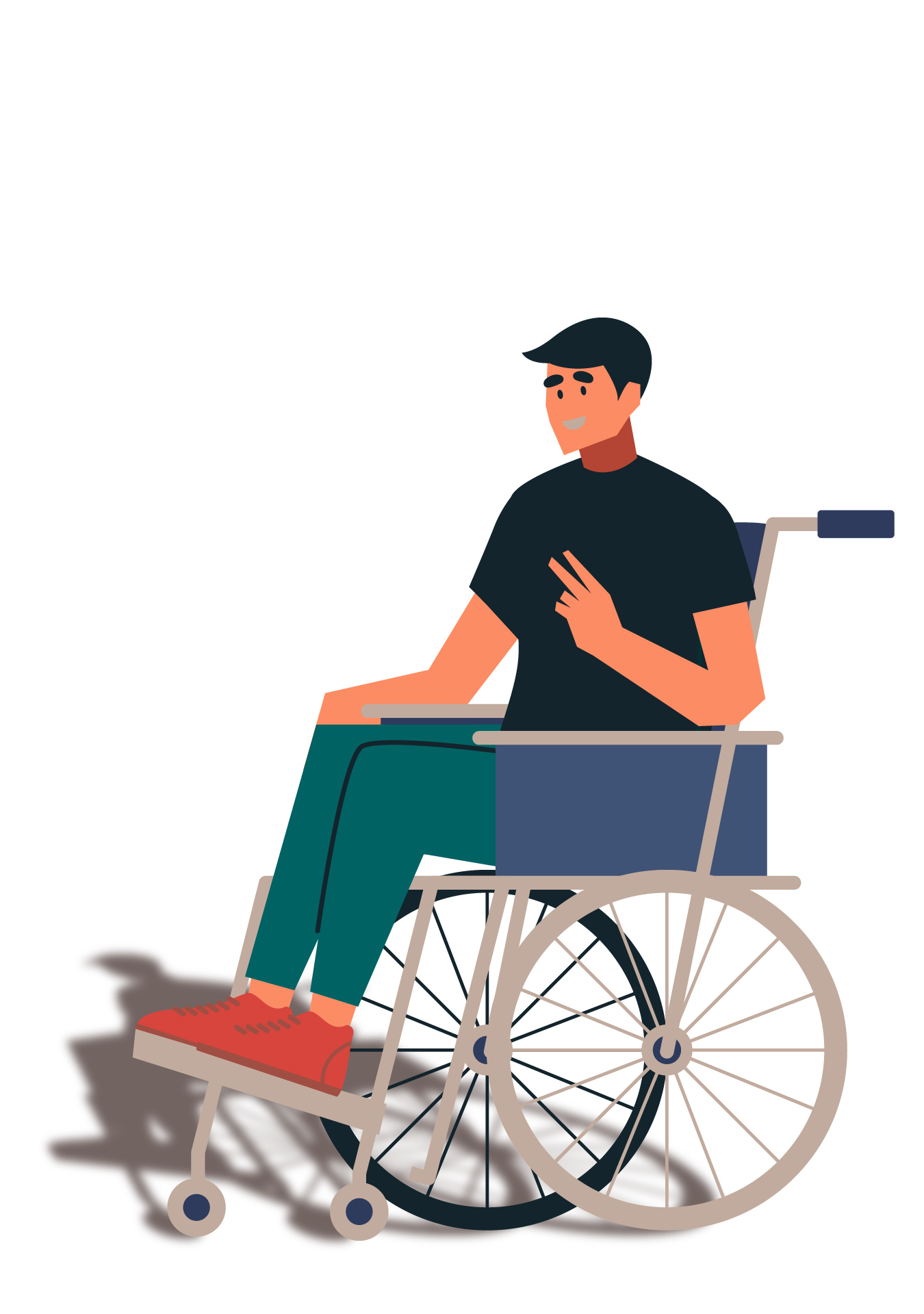 Wheelchair Disability Illustration Clip Art