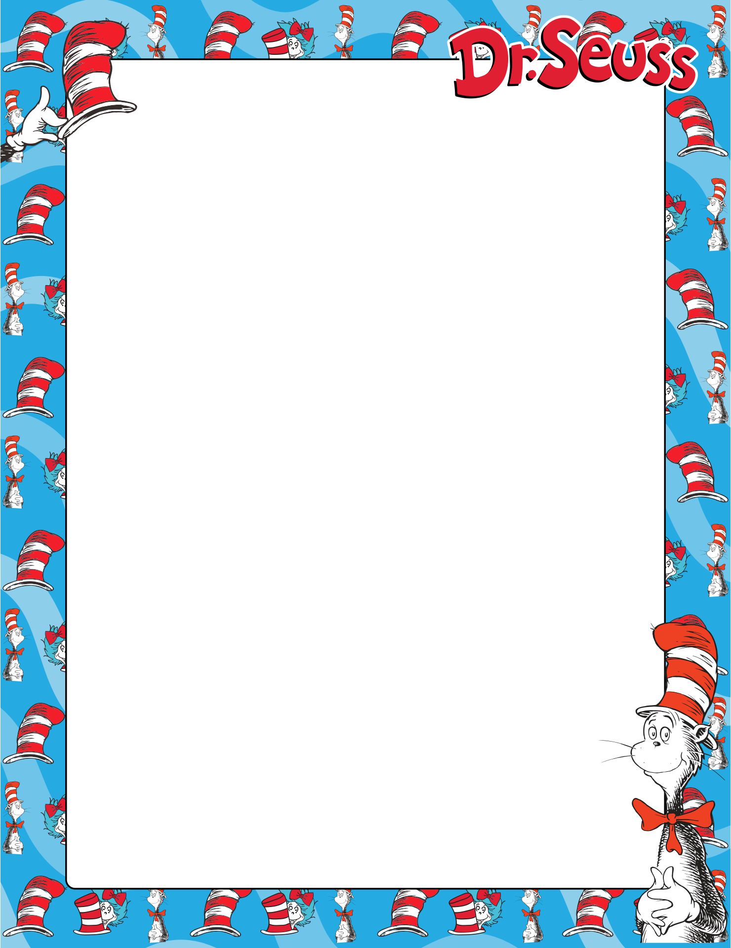 Dr. Seuss The Cat In The Hat Border