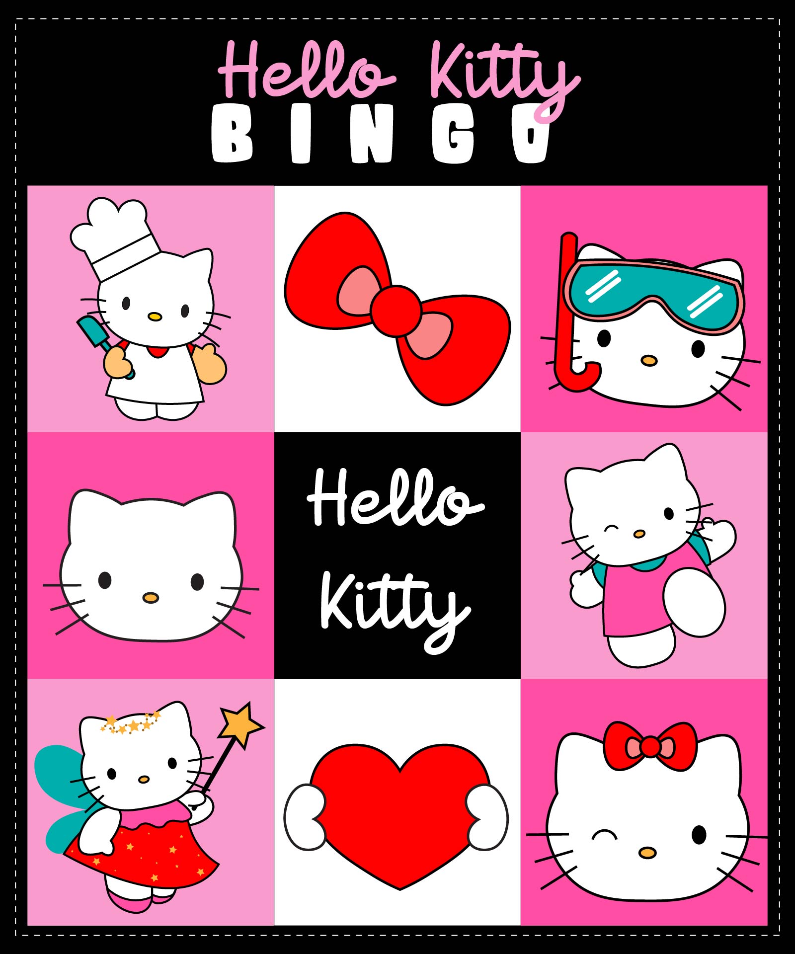 Hello Kitty Sanrio Bingo Game