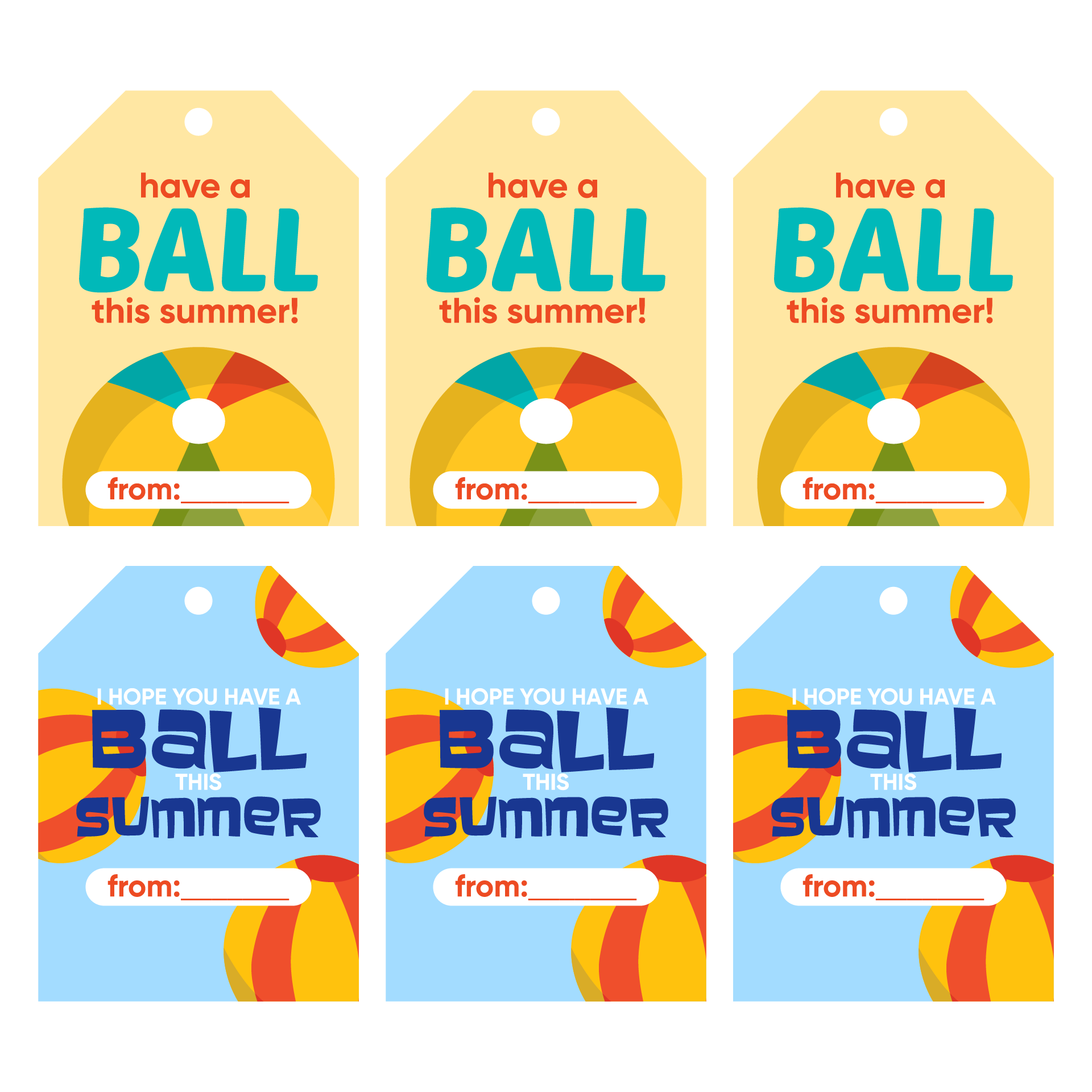 Beach Favors Cards Classmates Exchange Have A Ball This Summer