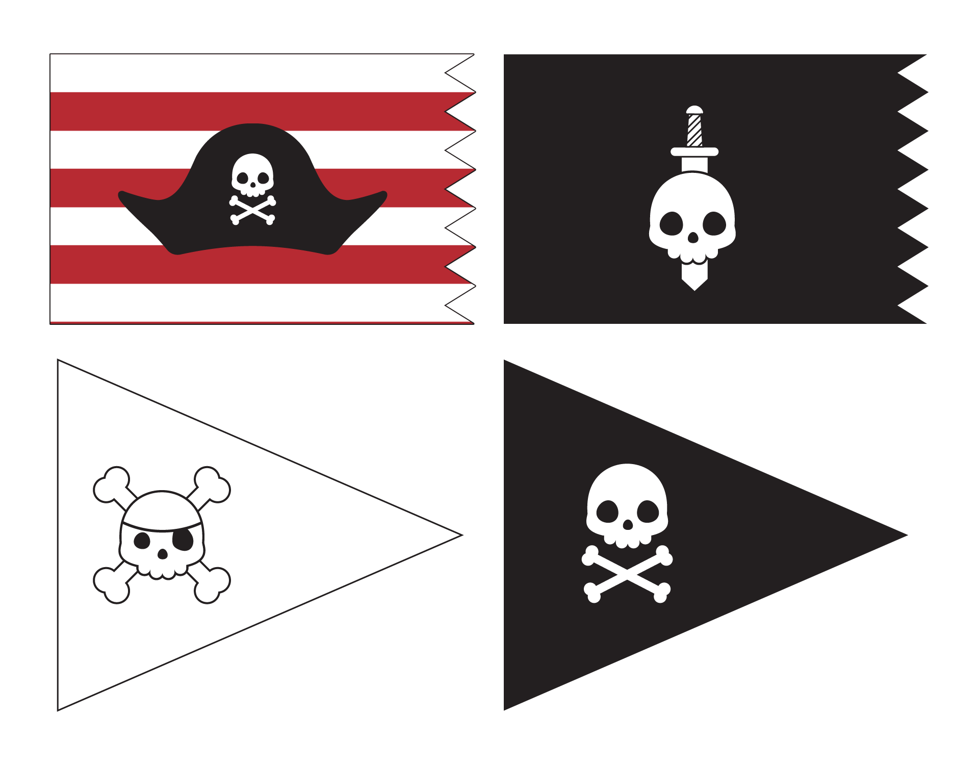 Famous Pirates Flags