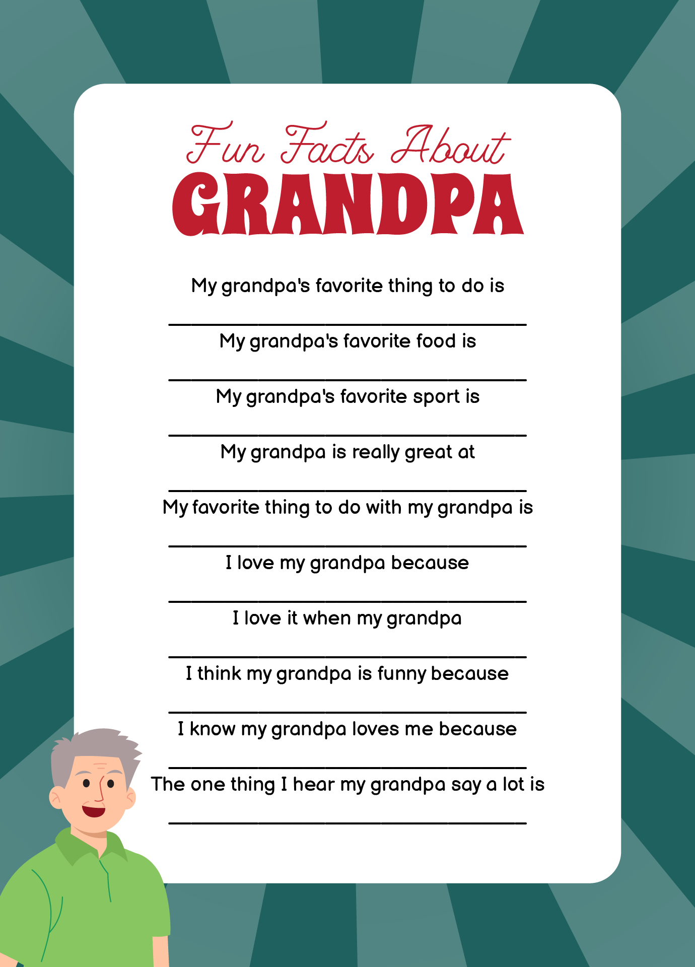 Fun Facts About Grandpa