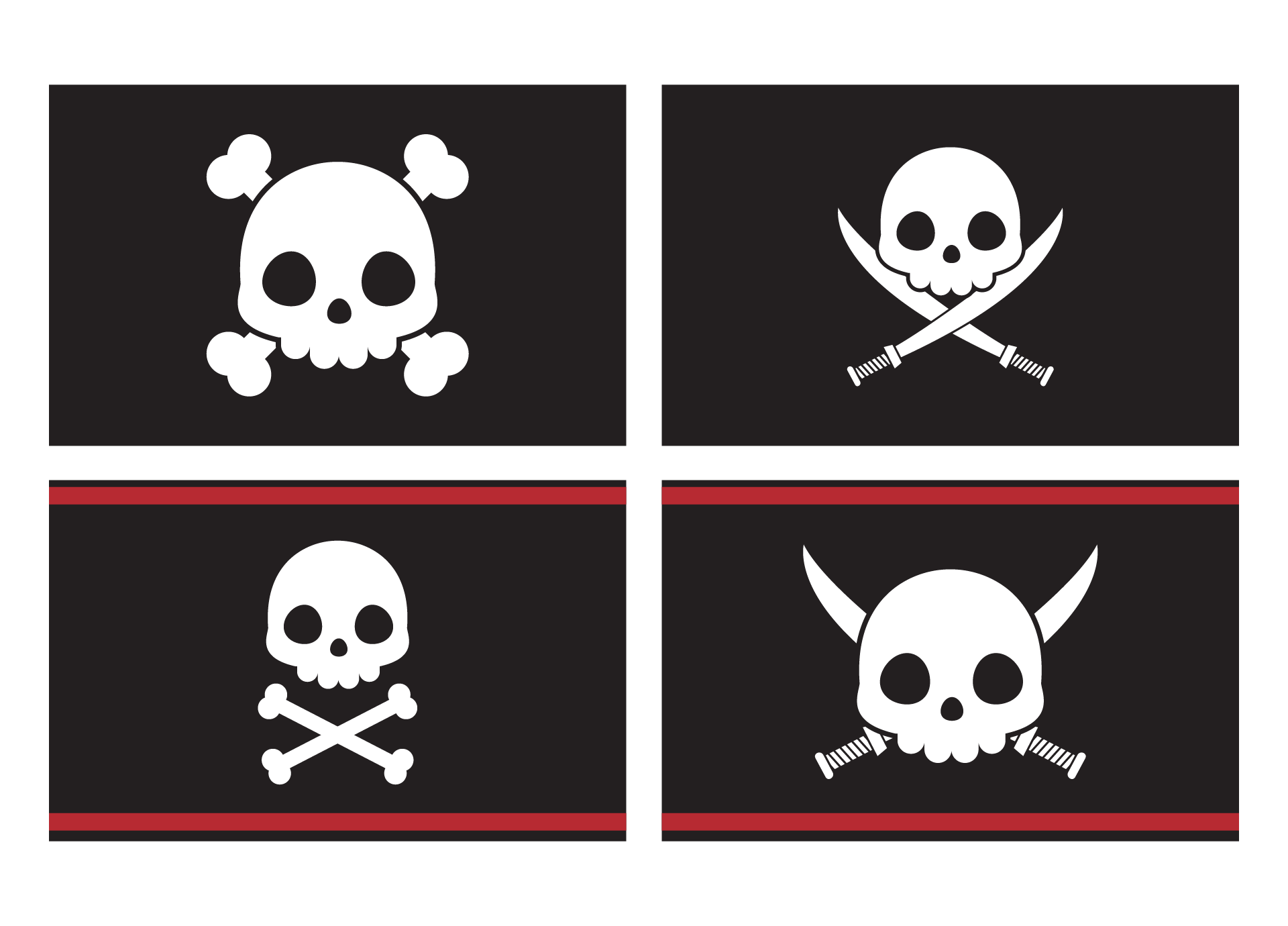 Historic Jolly Roger Pirate Flags