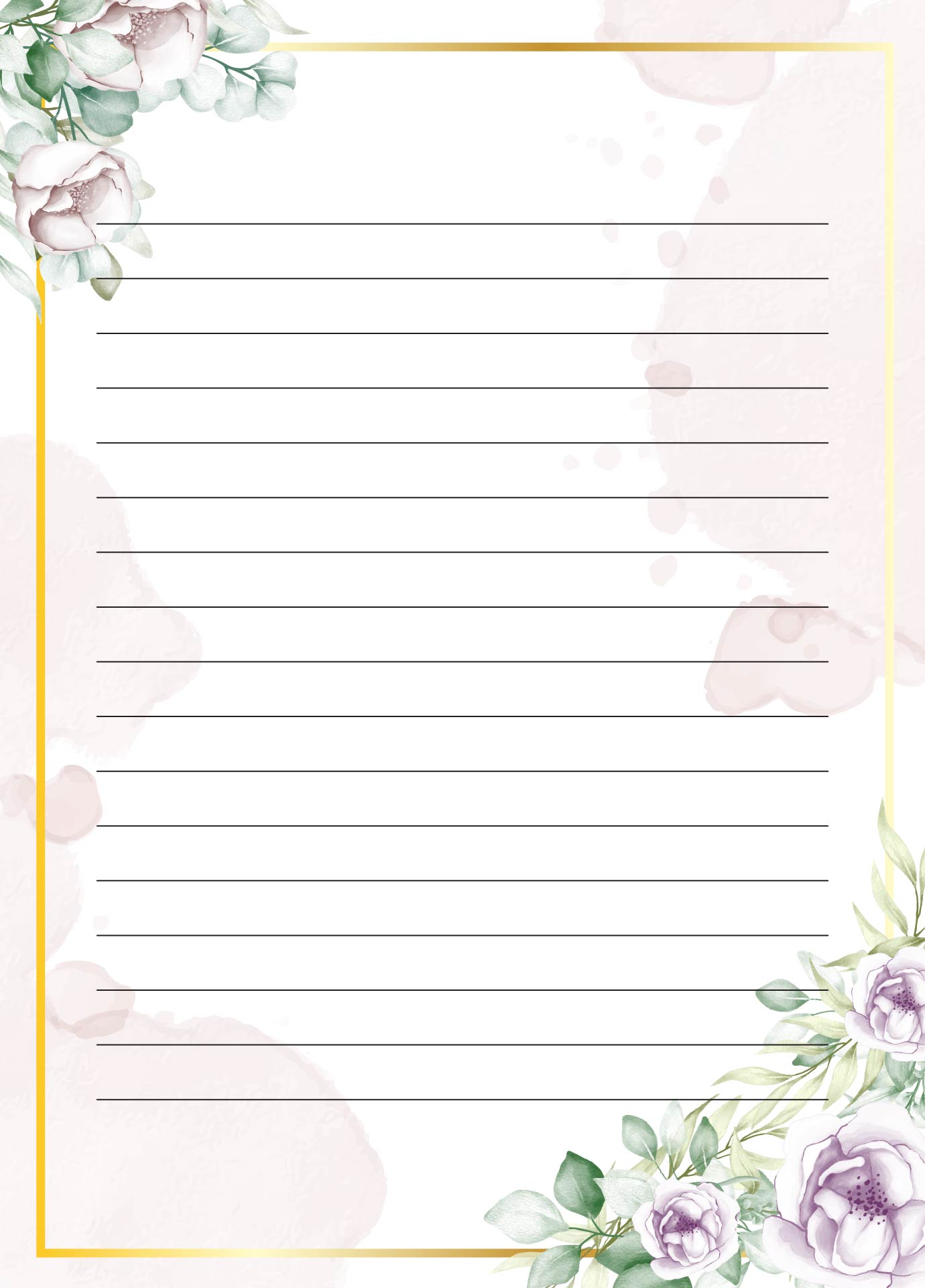 Floral Writing Paper