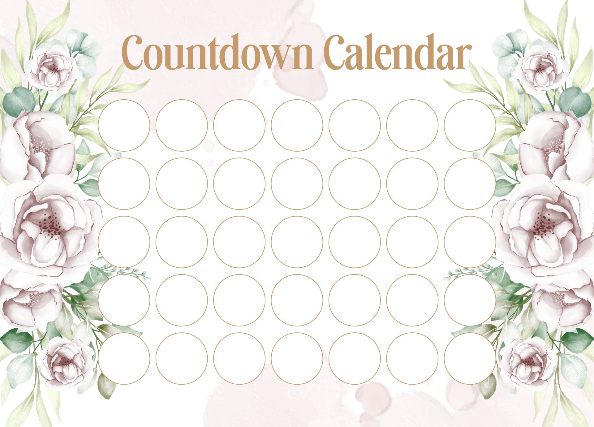 Countdown Calendar Template