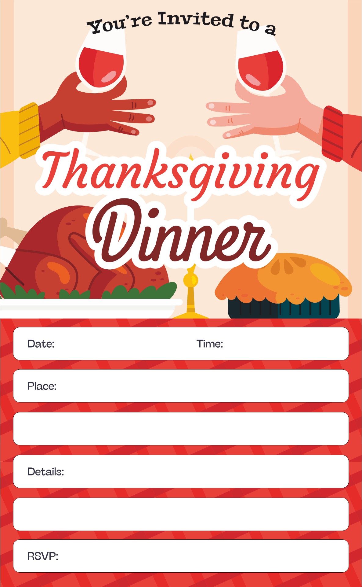 Printable Thanksgiving Dinner Invitation