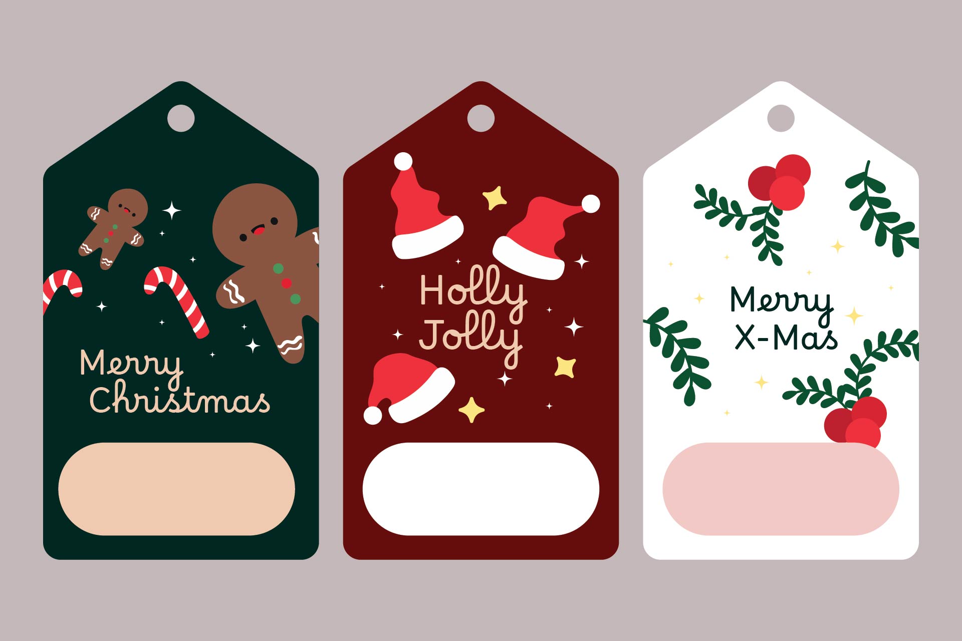 Holiday Gift Tag Templates