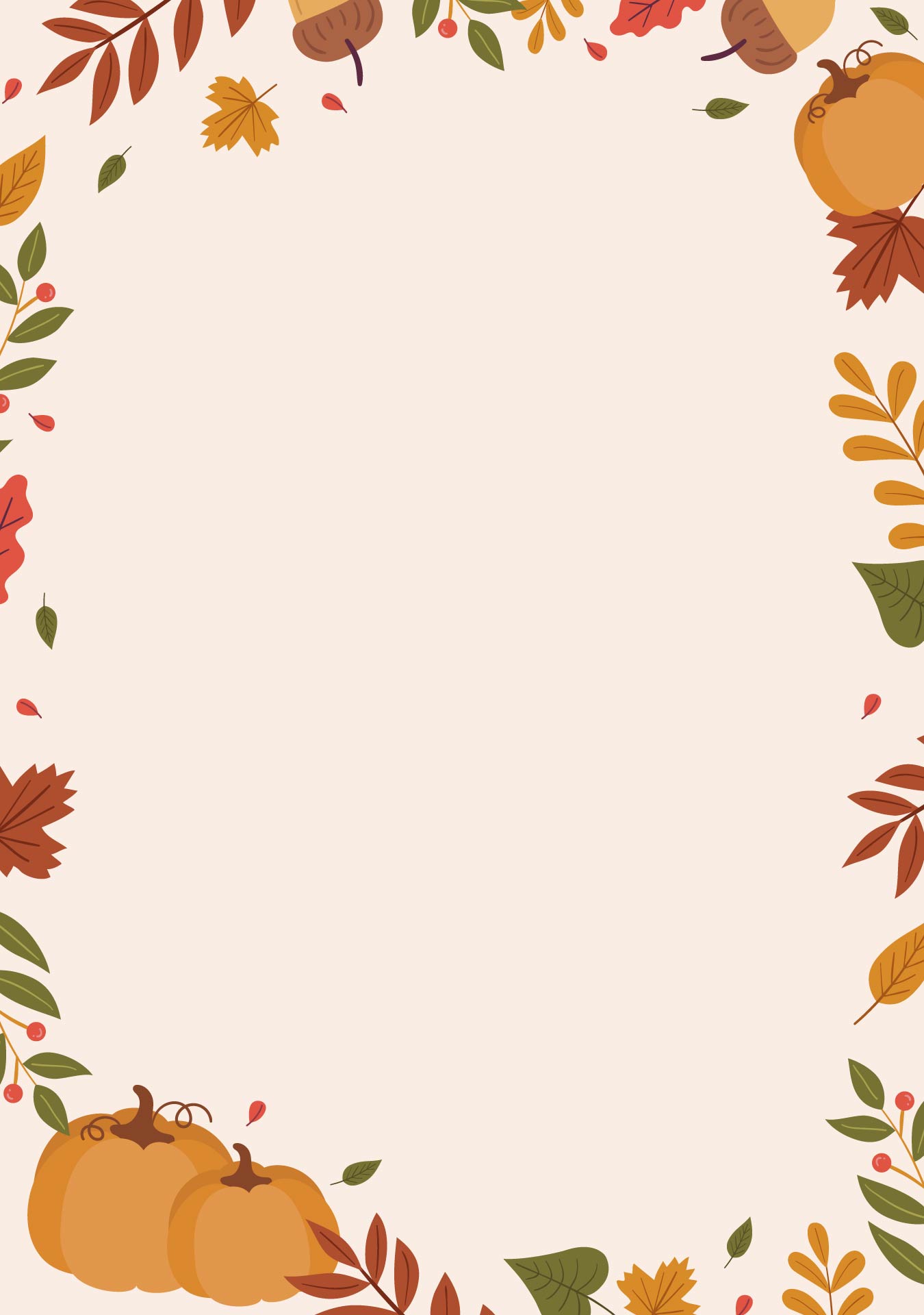 Pumpkin Letterhead Thanksgiving