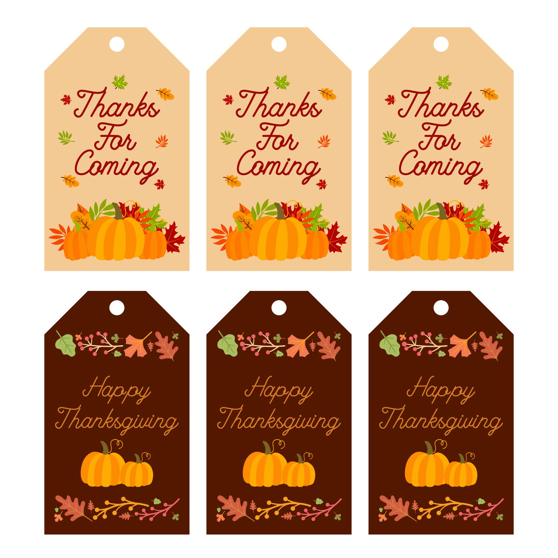 Printable Thanksgiving Gift Tags