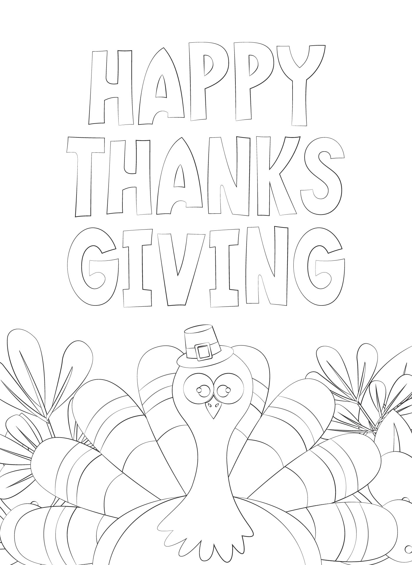 Thanksgiving Coloring Sheet Printable