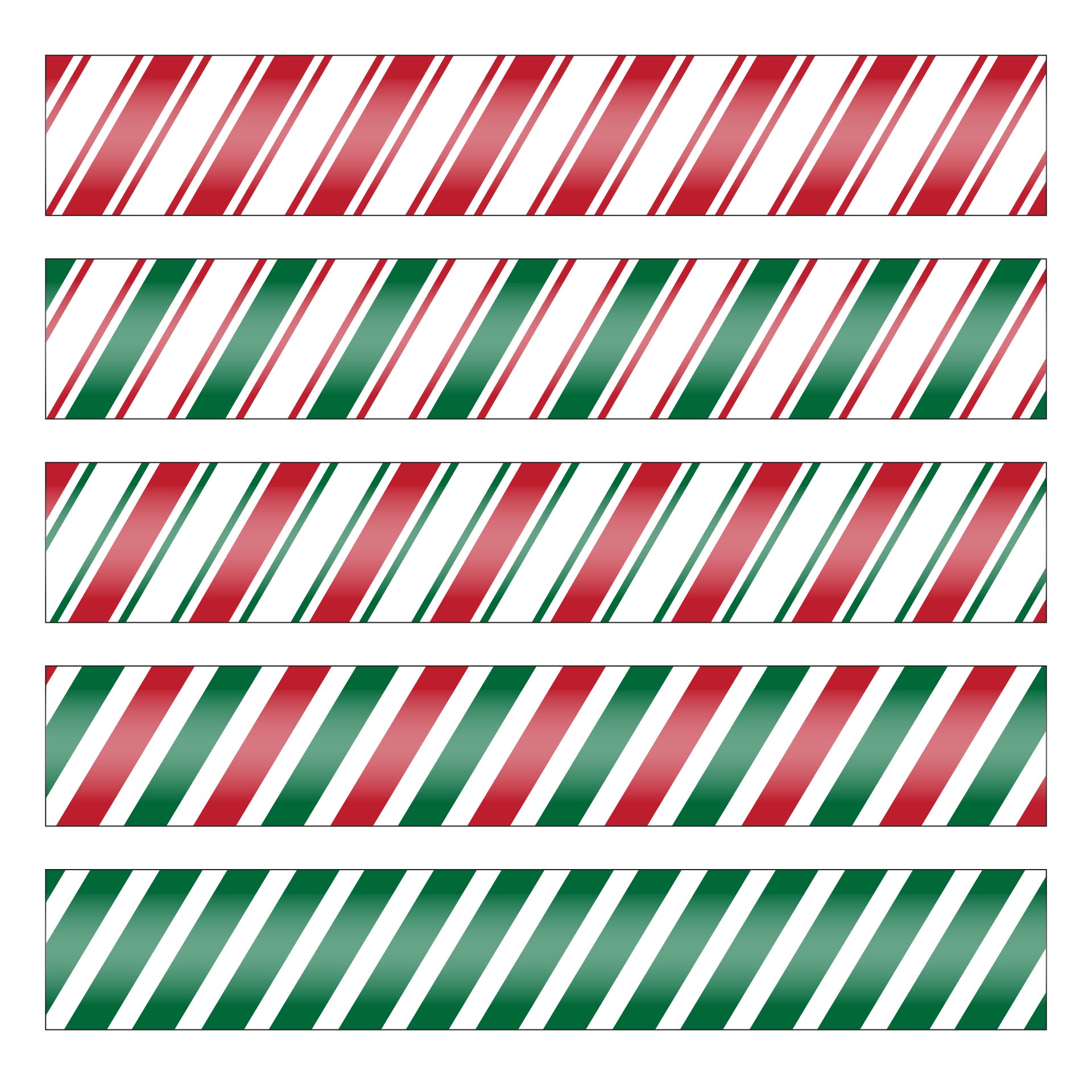 Christmas Stripes Bulletin Board