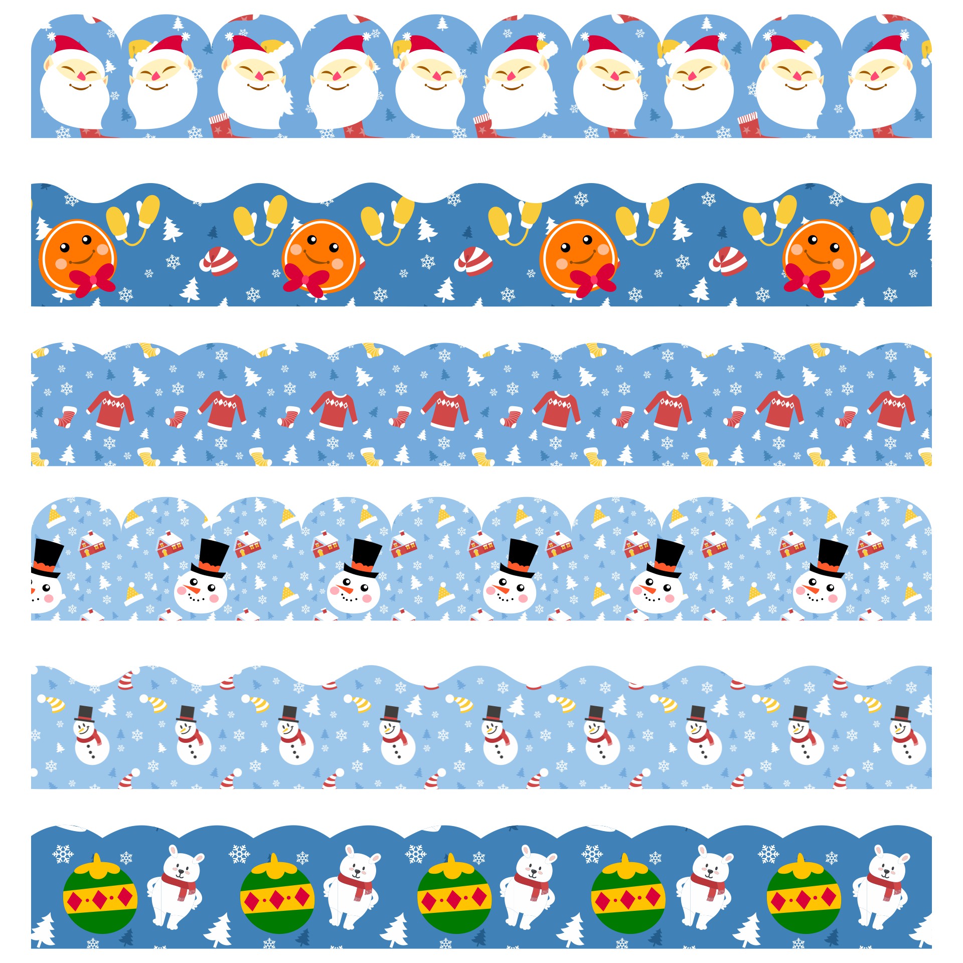 Winter Bulletin Board Borders