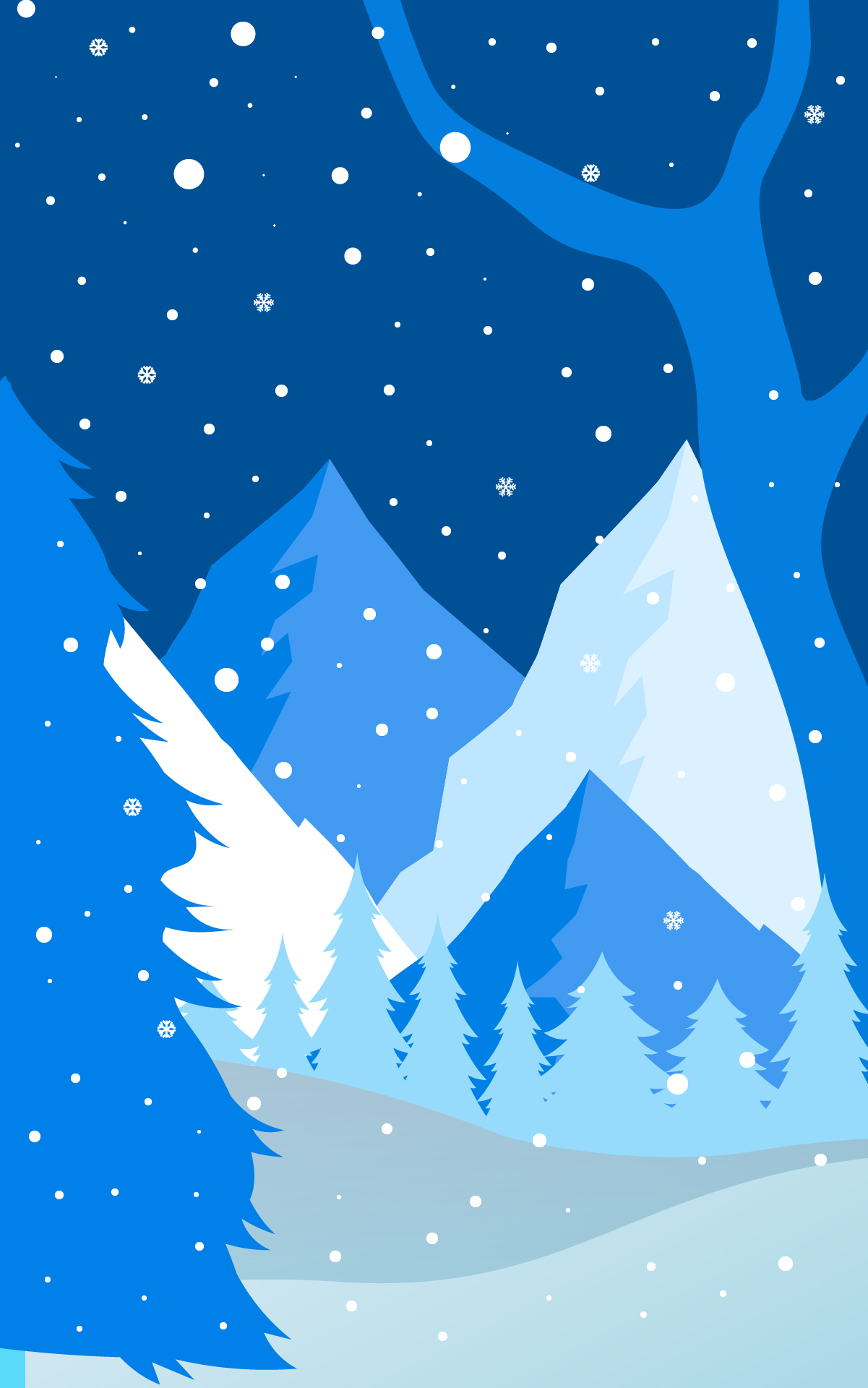 Winter Wonderland Background Printable