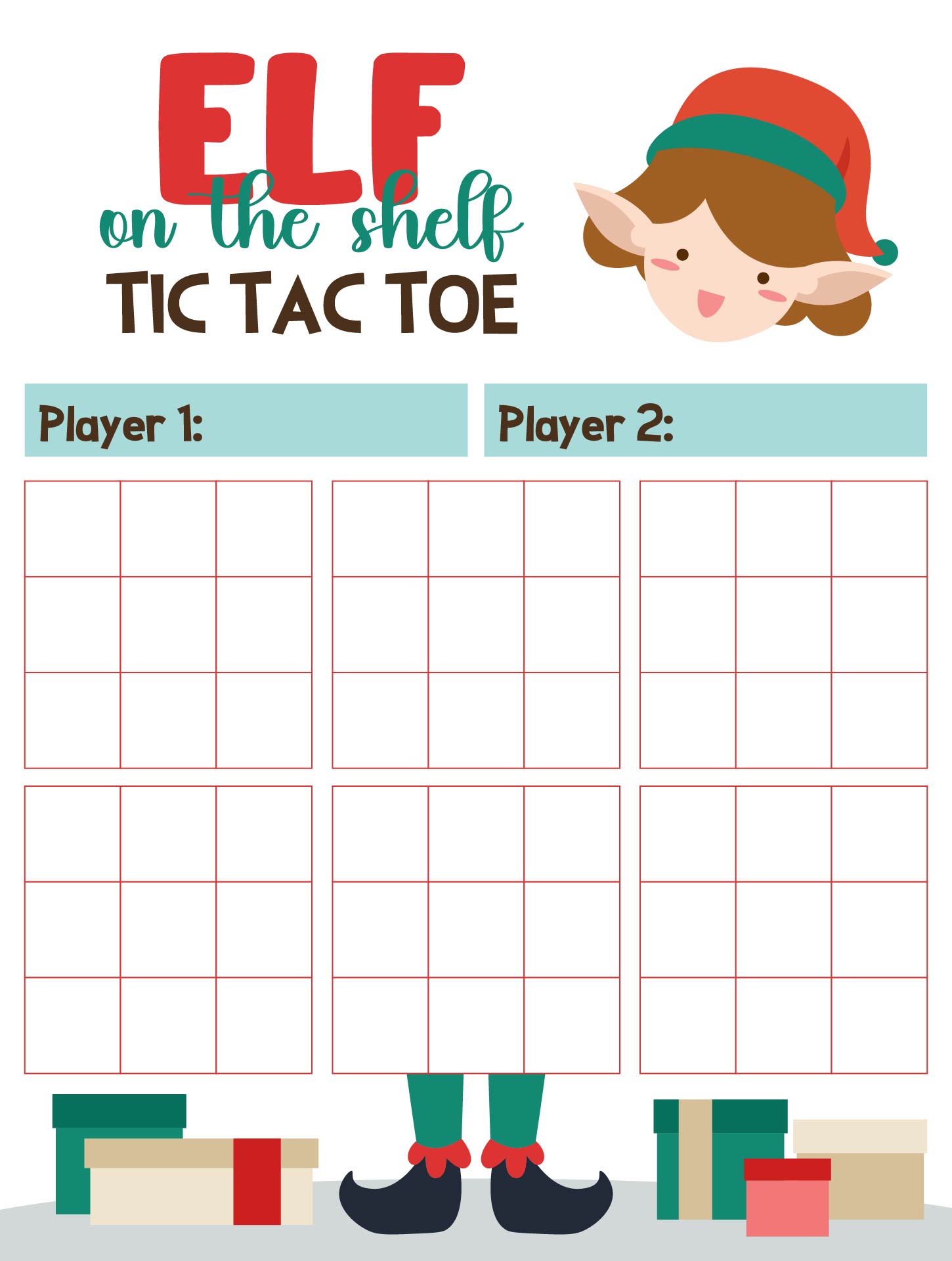 Elf On The Shelf Printable Game