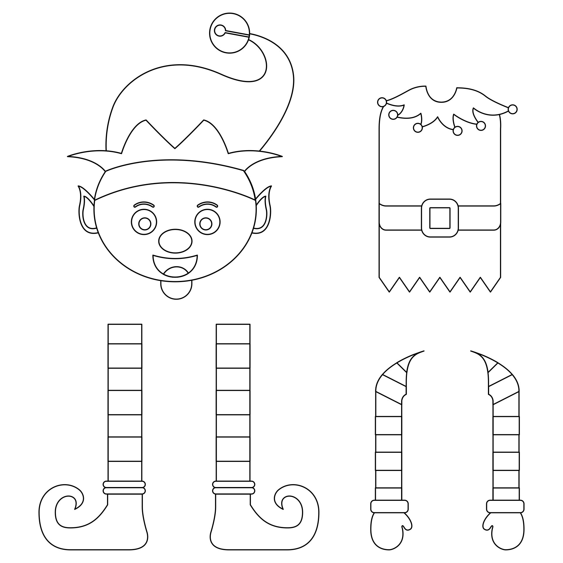 Elf Paper Doll Craft For Kids