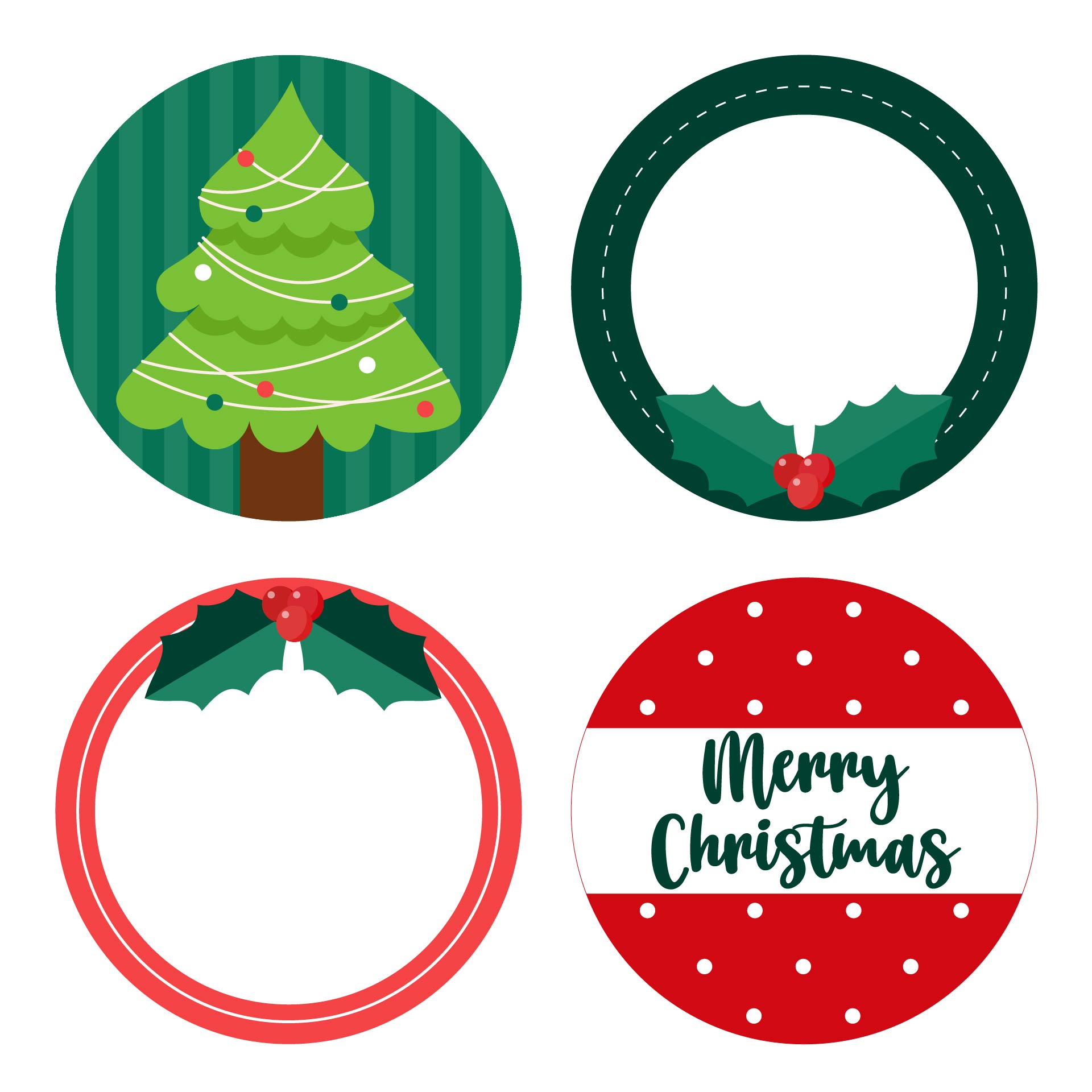 Printable Christmas Jar Labels