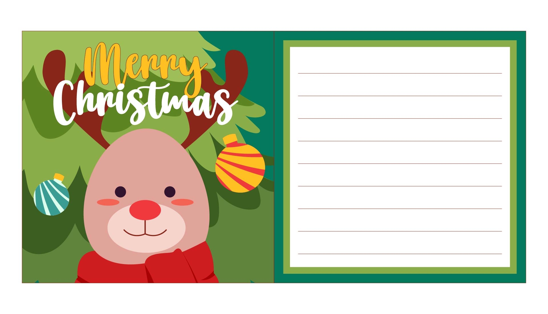 Printable DIY Christmas Card Ideas For Friends