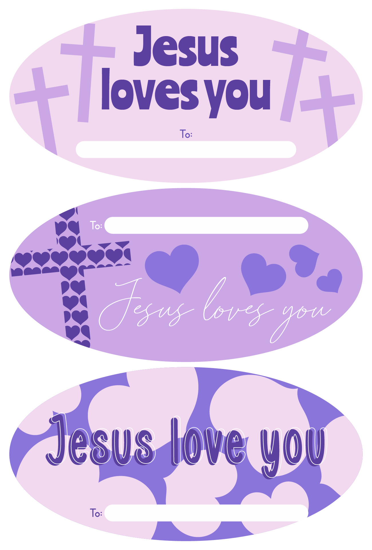 Jesus Loves You Valentine Cards Printable