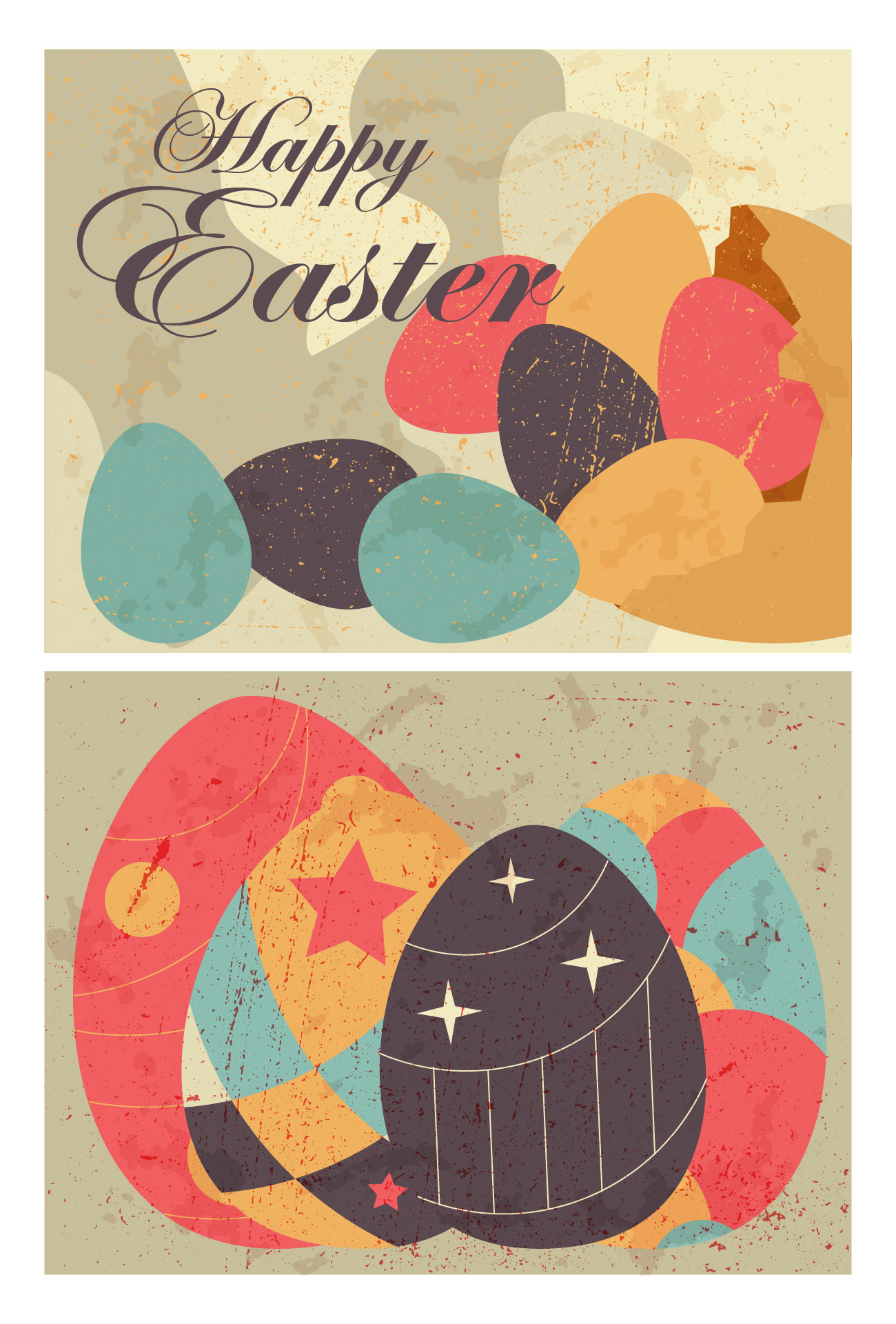 Nostalgic Easter Postcards Printable