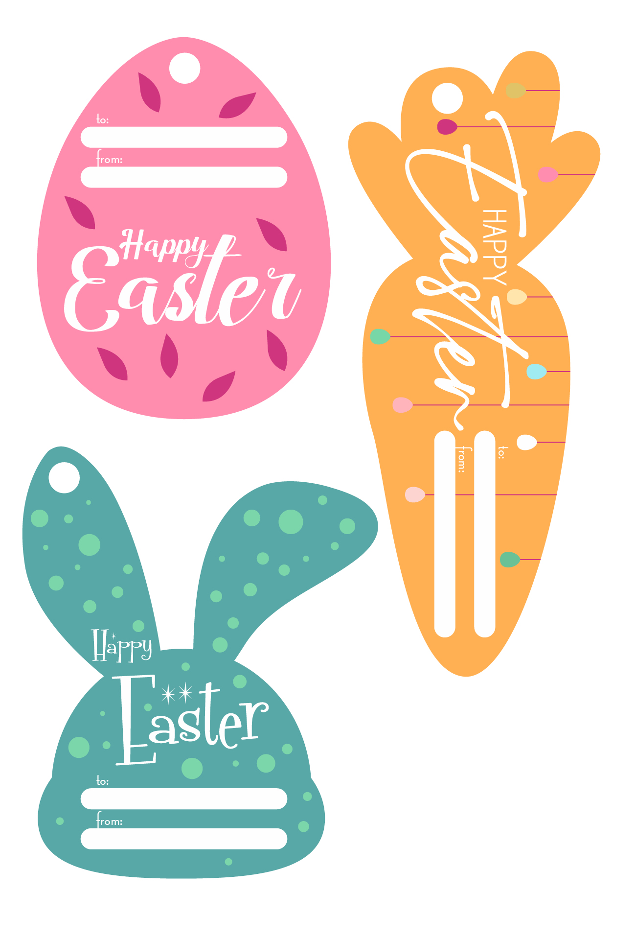 Printable Easter Basket Tags