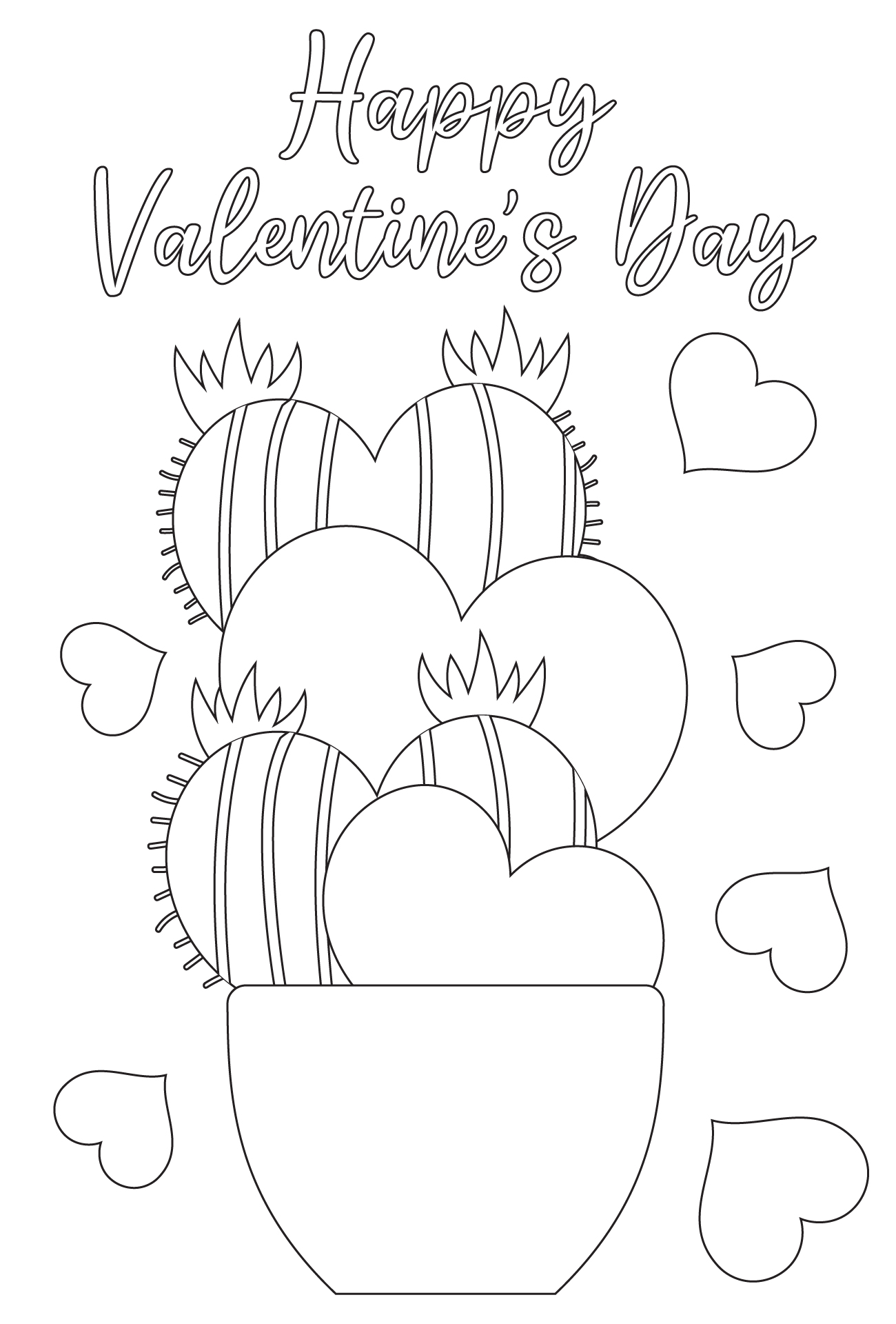 Printable Valentines Day Coloring Pages For Kids