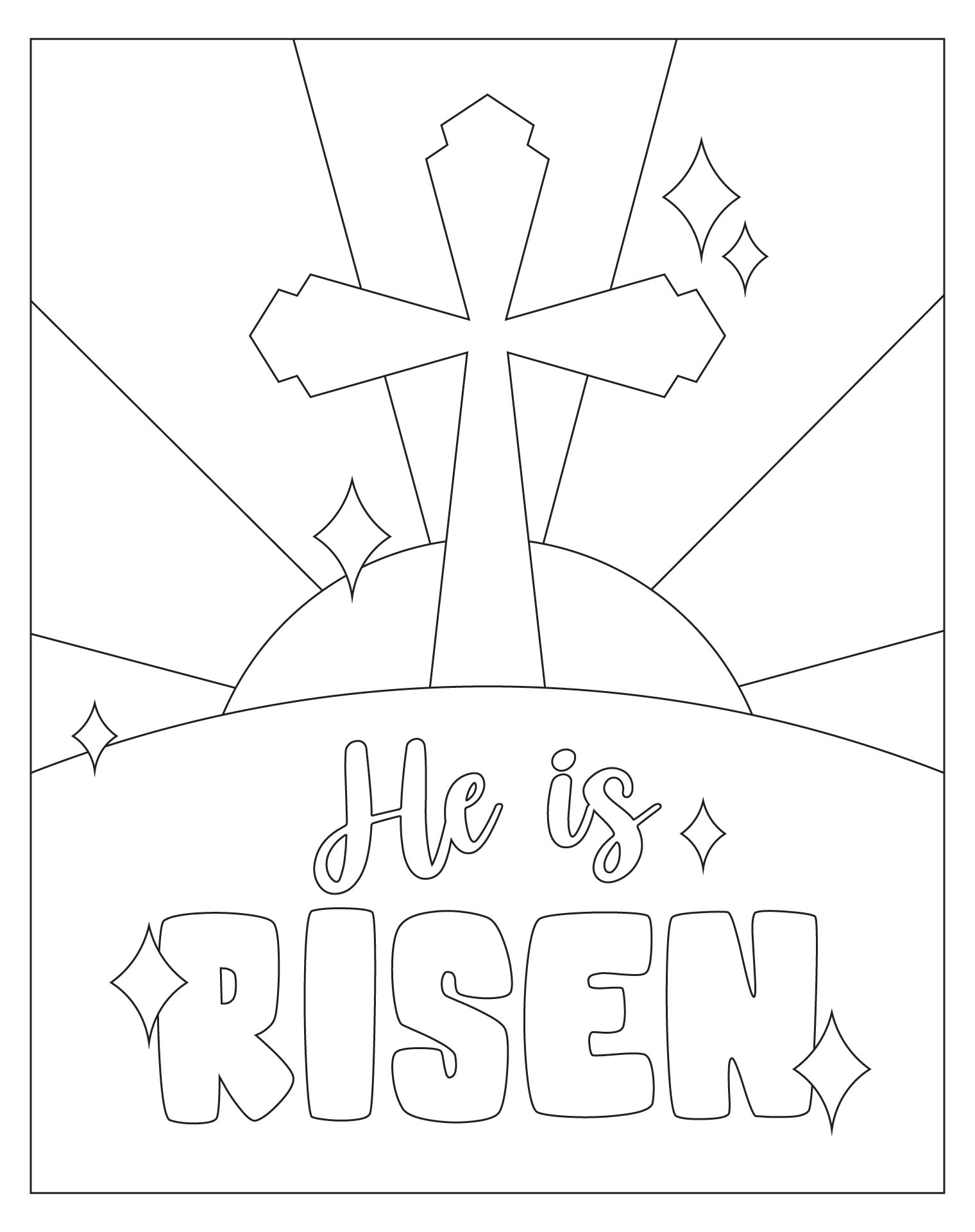 He Is Risen Easter Art Printables