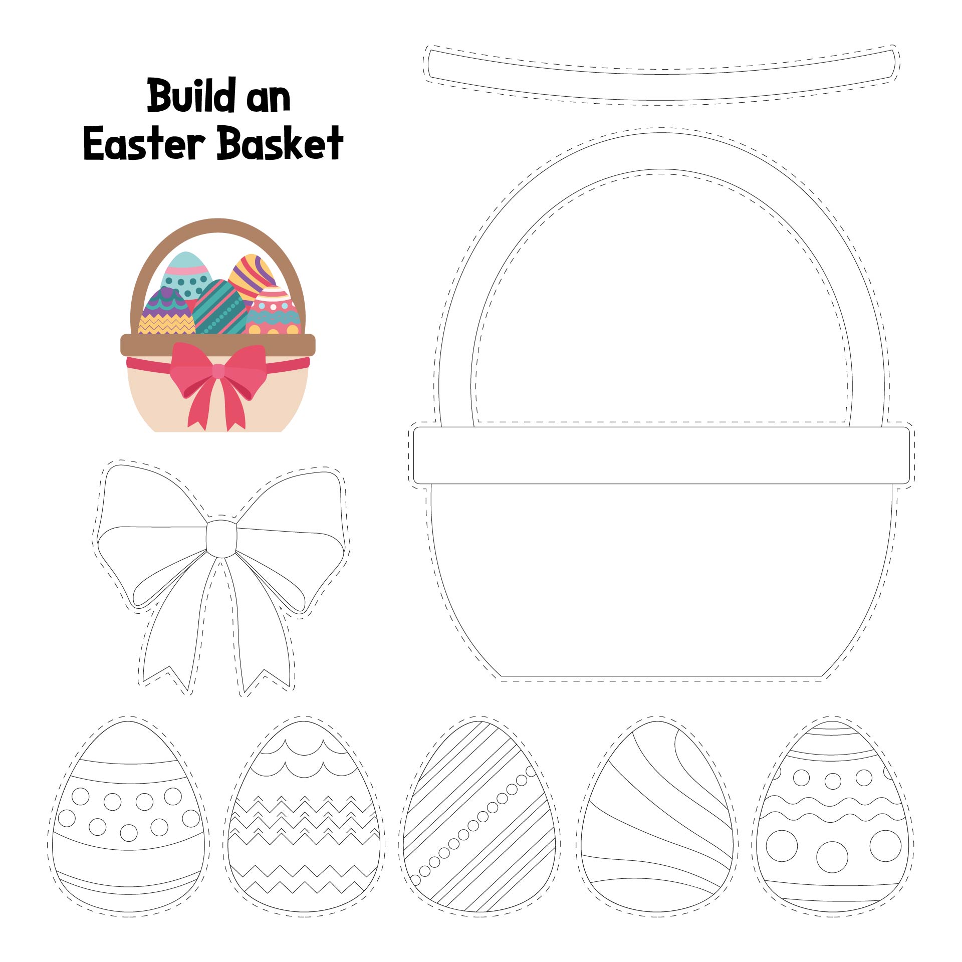 Printable Easter Basket Decorations