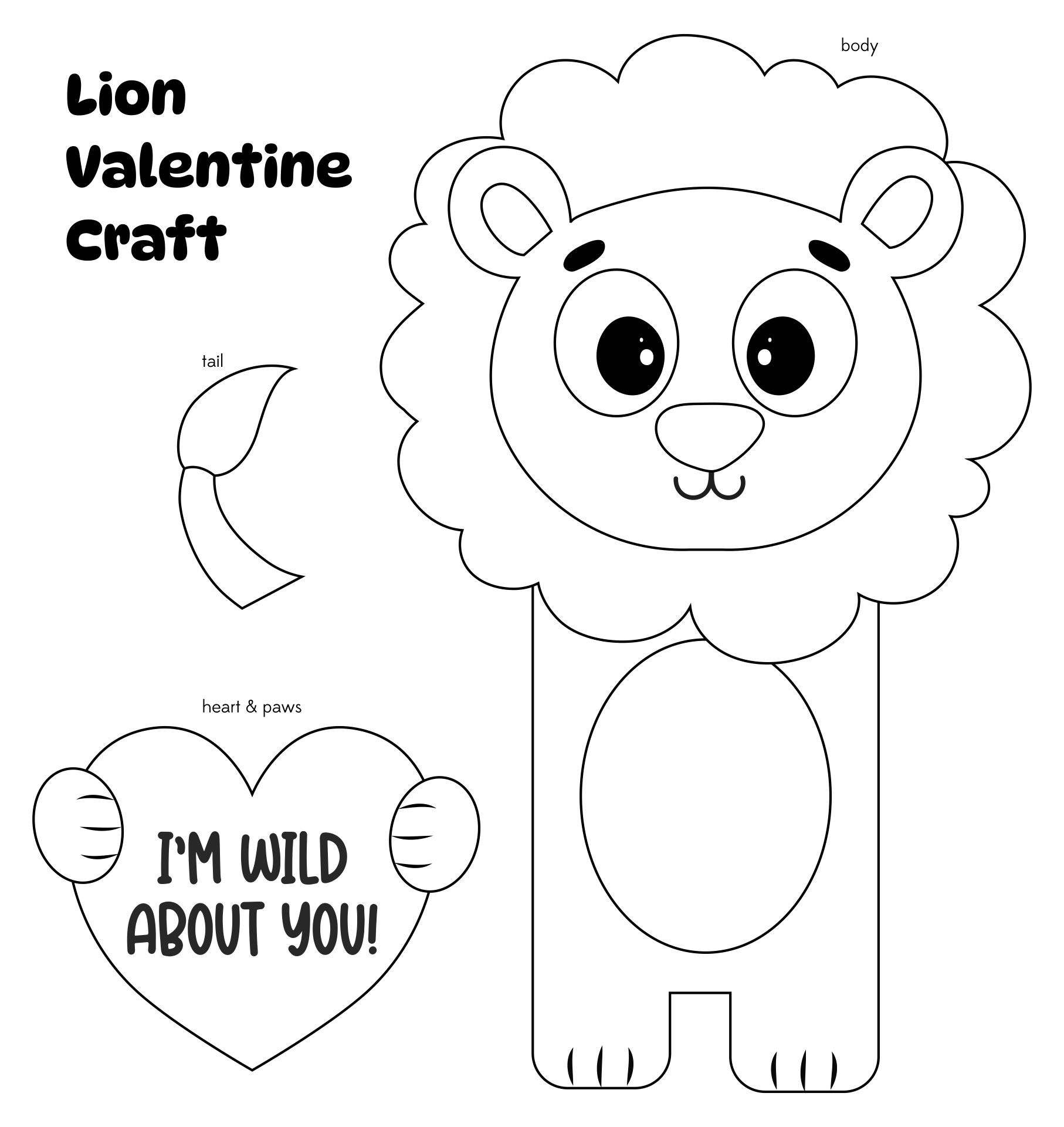 Printable Valentine Crafts For Boys