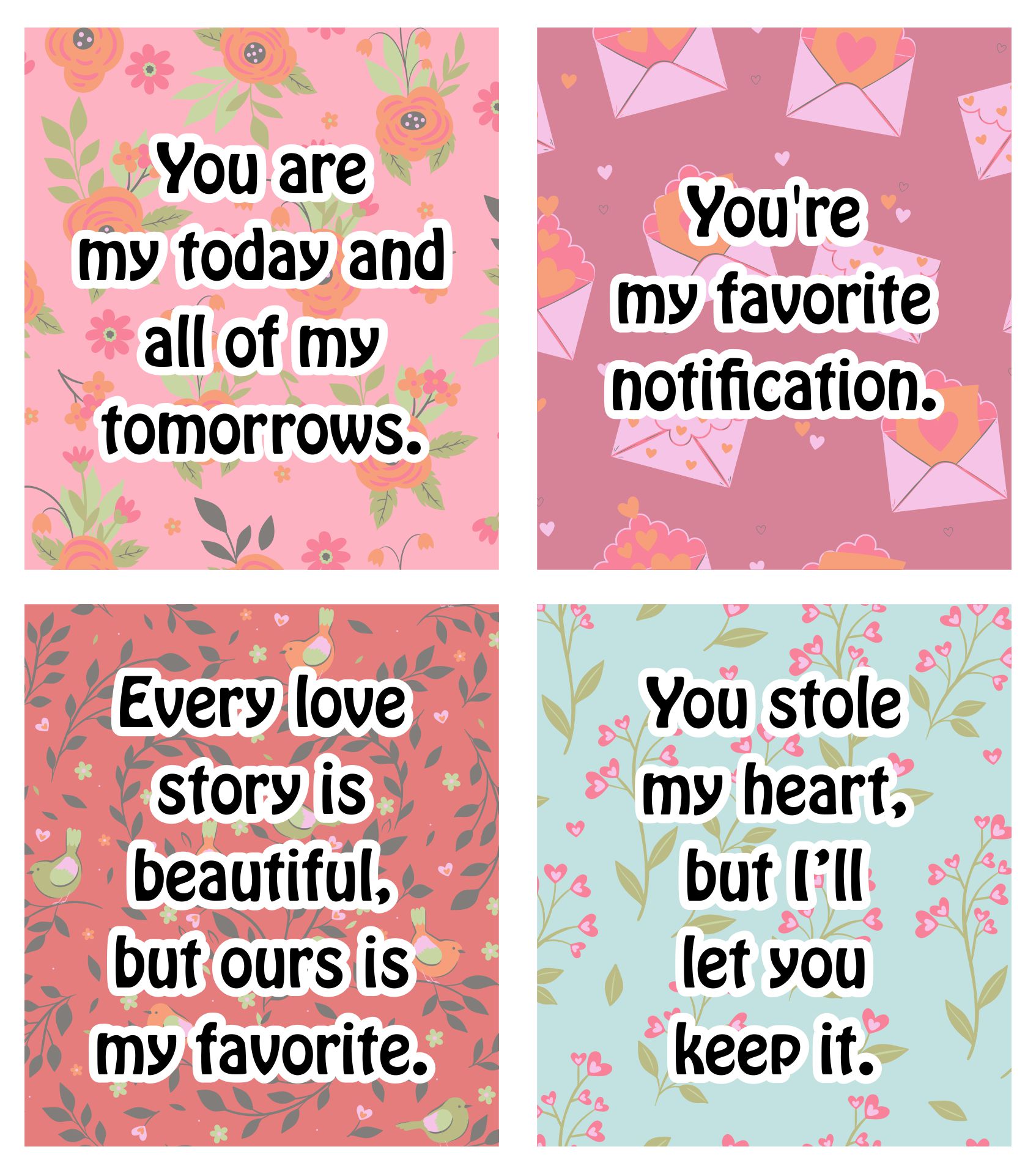 Printable Valentines Day Card Quotes