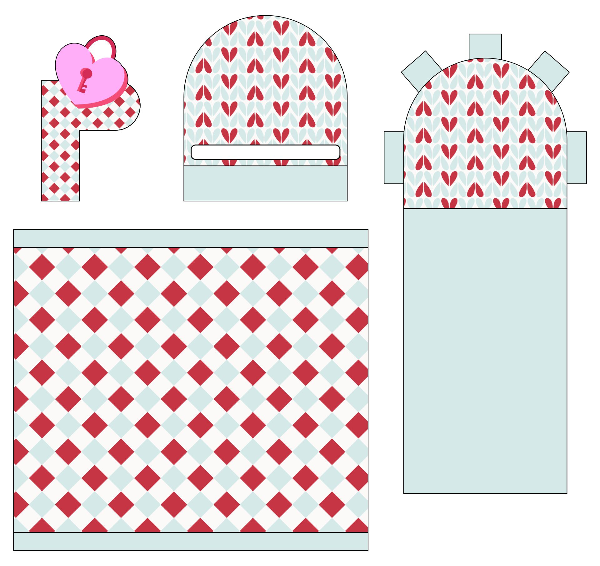 Simple Printable Valentine Mailbox Cutout For Students