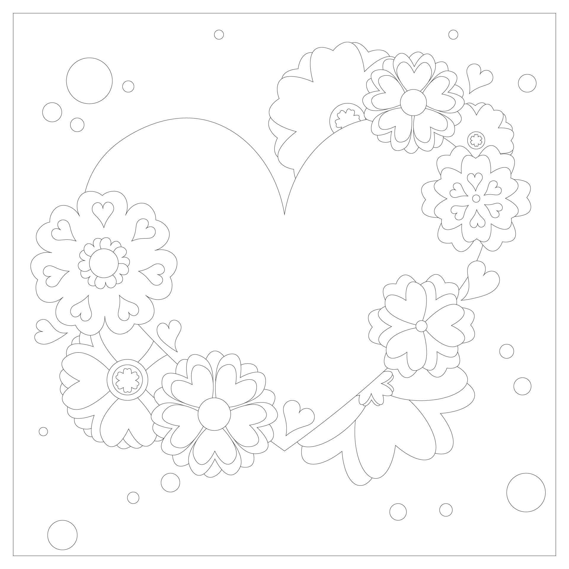 Valentines Day Flowers Coloring Pages For Teens