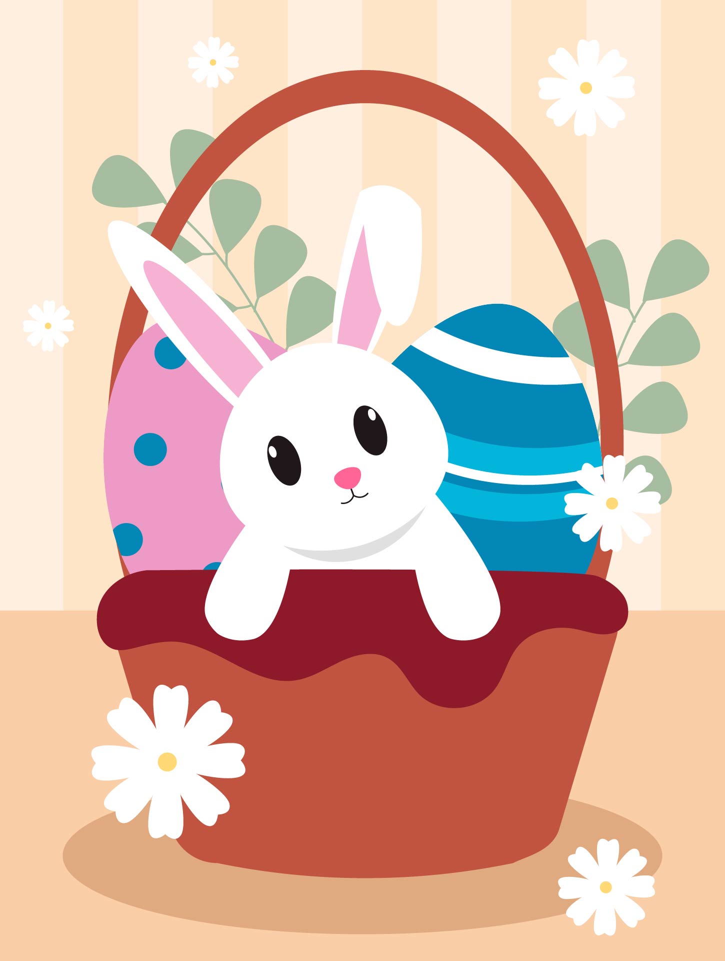 Cartoon Easter Bunny Clip Art Printable