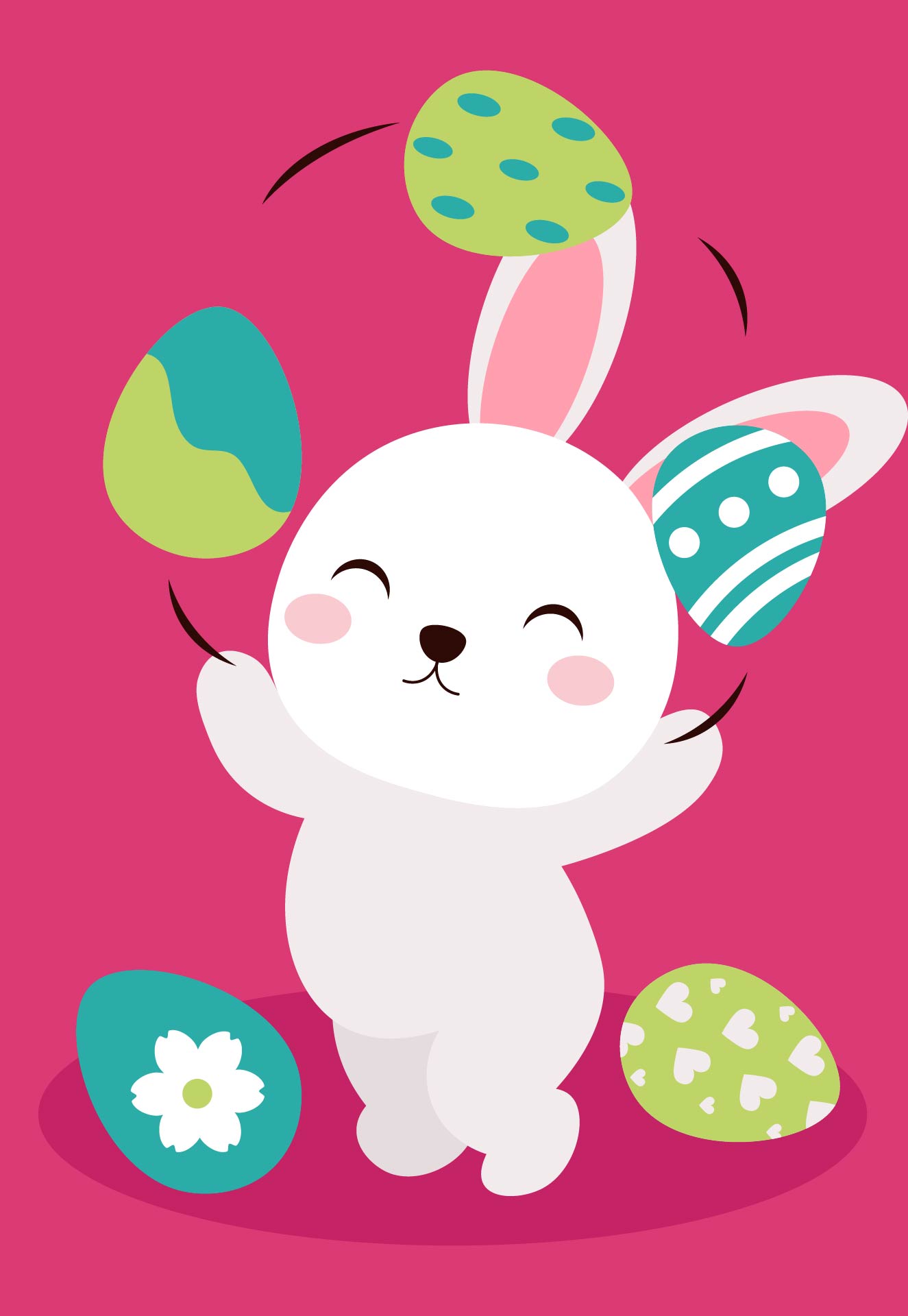 Cute Easter Bunny Clip Art Printable