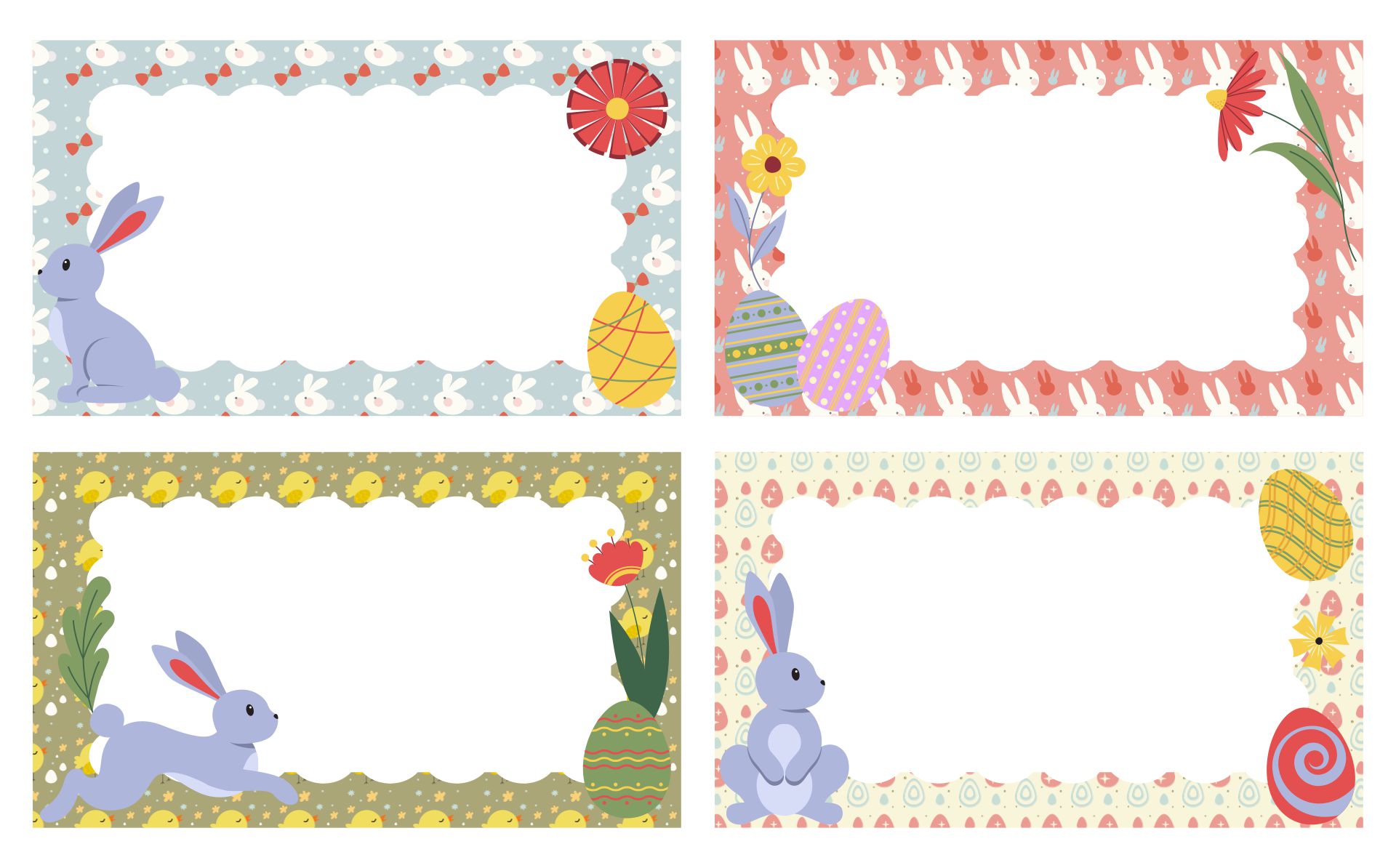 DIY Easter Bunny Name Tags Printables