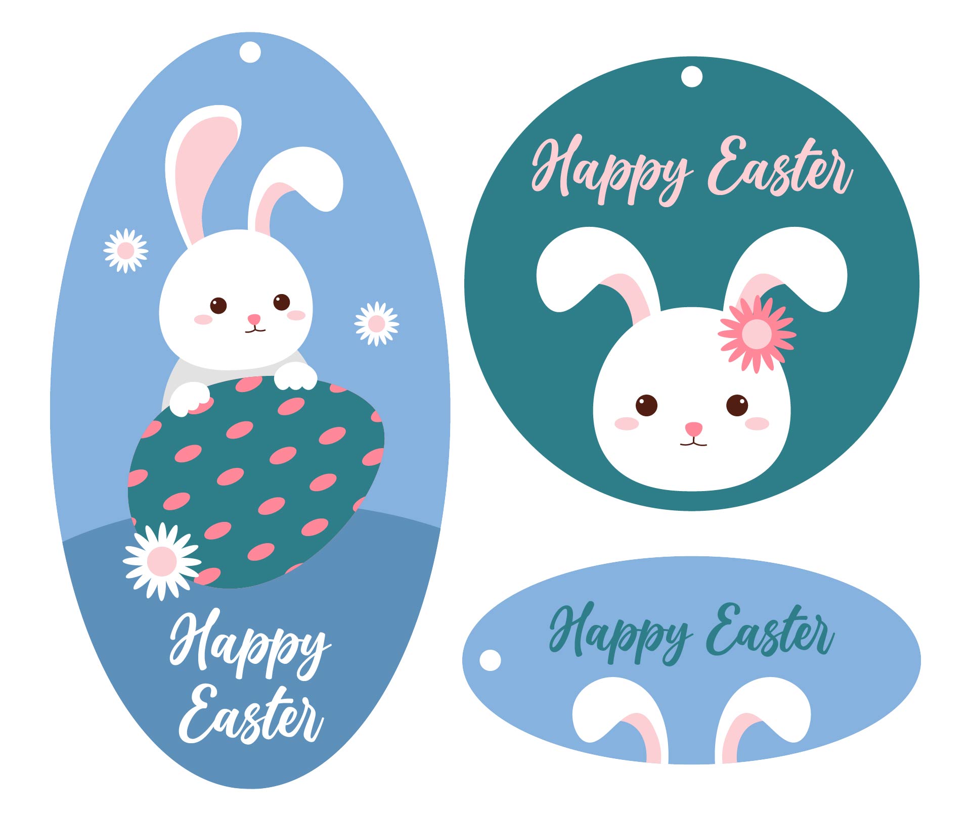 Printable Easter Bunny Gift Tags