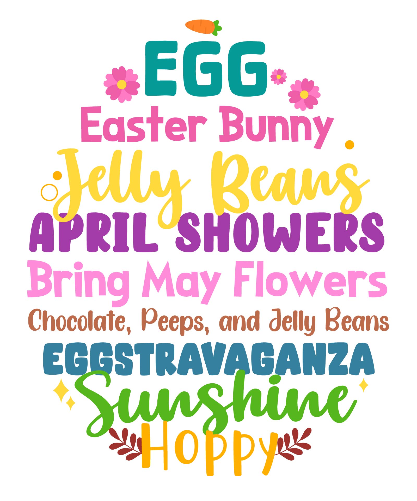 Printable Easter Subway Art For Spring Decor