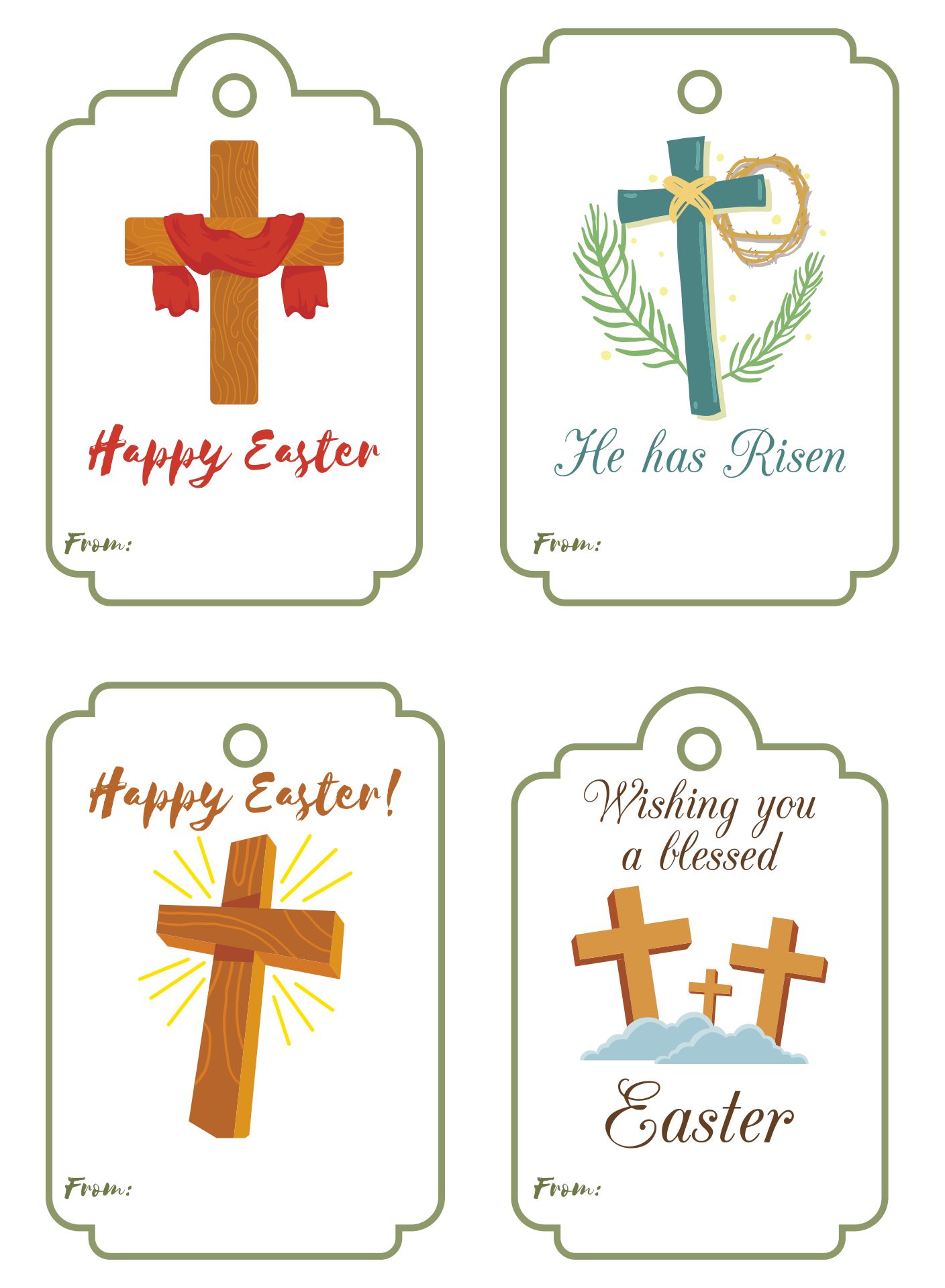 Printable Tags For Easter Church Gifts