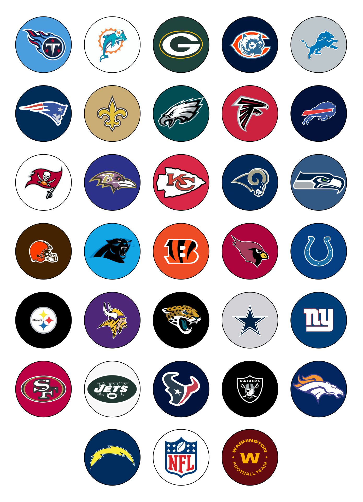7 Best Images of NFL Football Logos Printable - NFL Football Team Logo ...