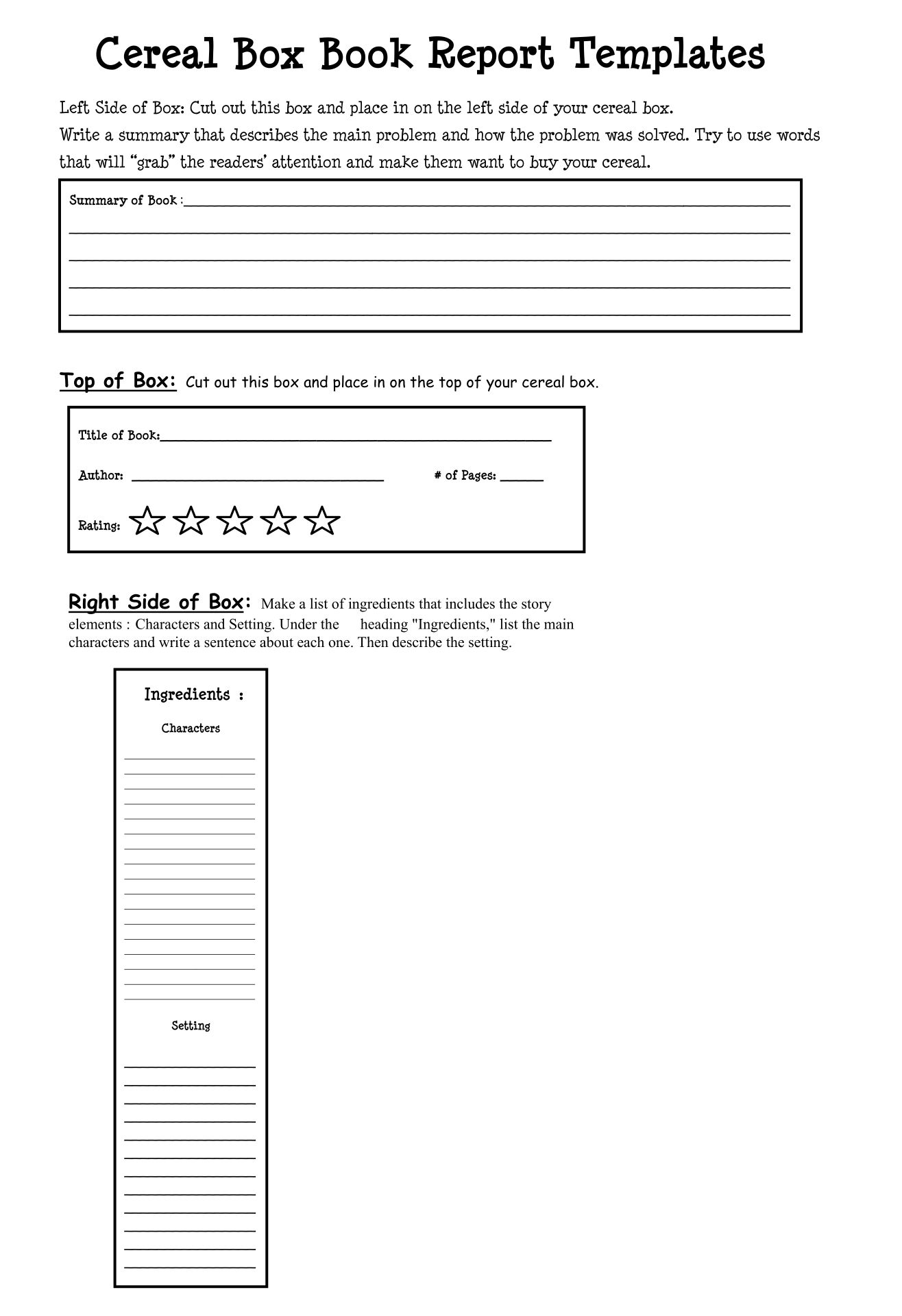 10 Best Cereal Box Template Printable PDF For Free At Printablee
