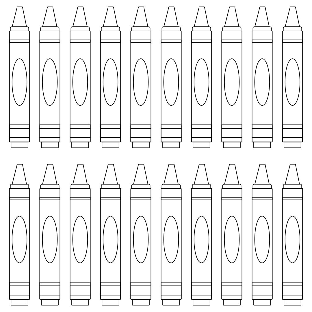 Printable Crayon Template