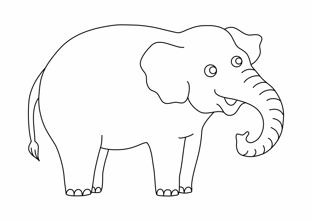 Elephant Outline Free Printable Printable Form Templates And Letter