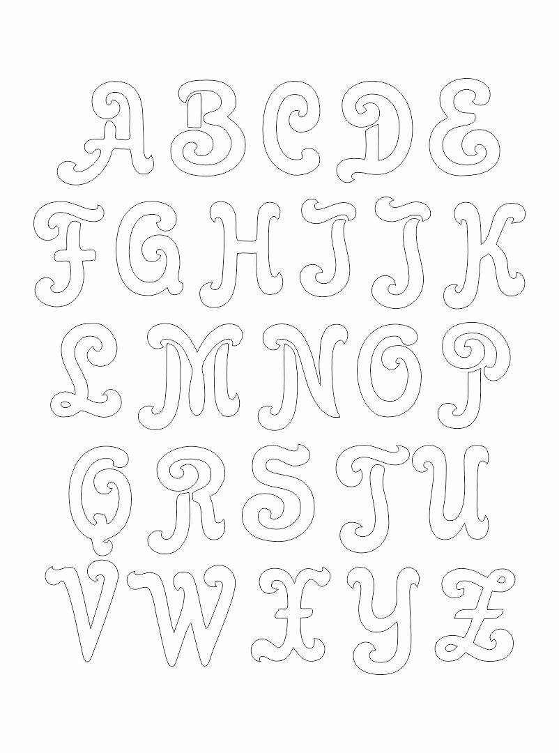 Easy Printable Letter Stencils