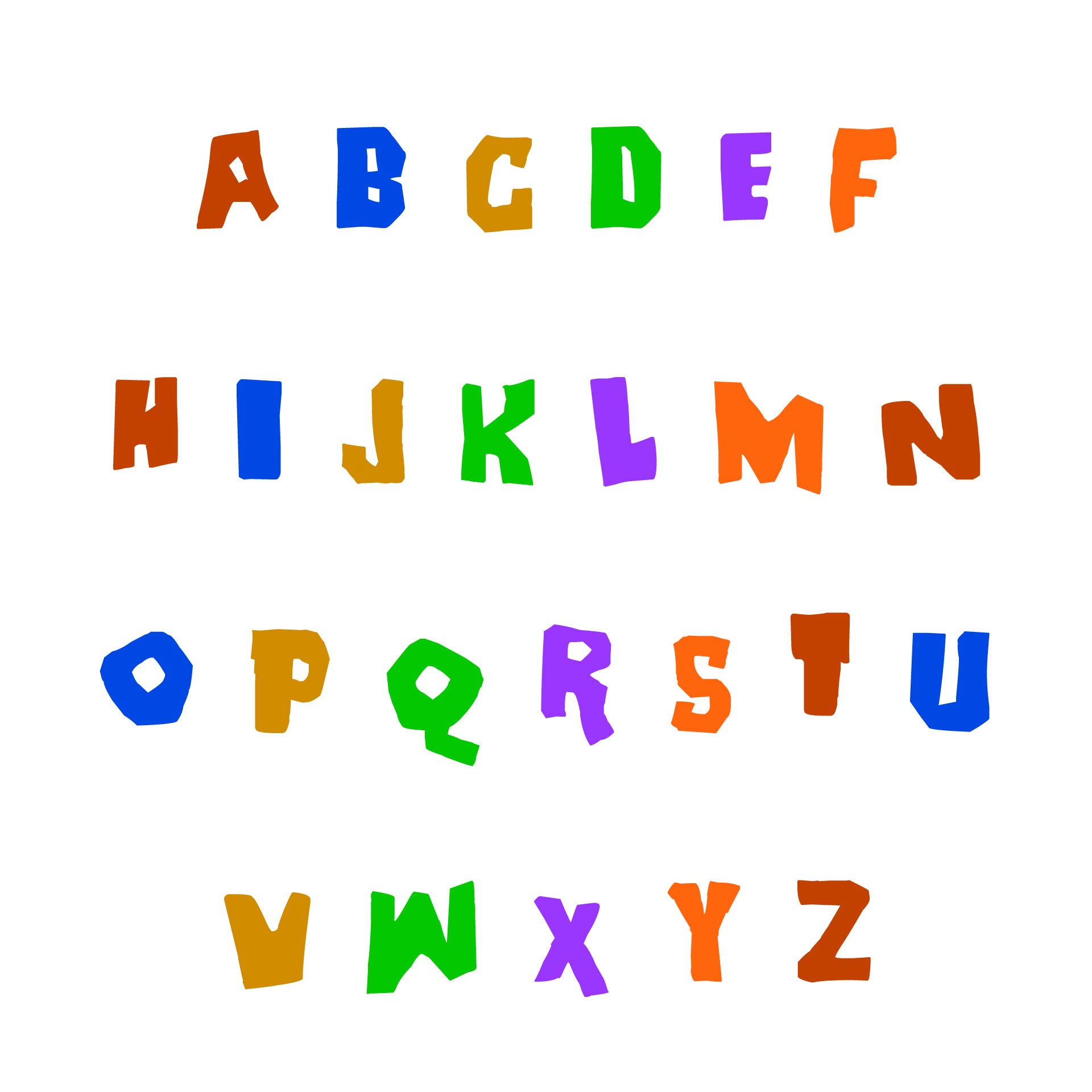 Free Printable Alphabet Stencils